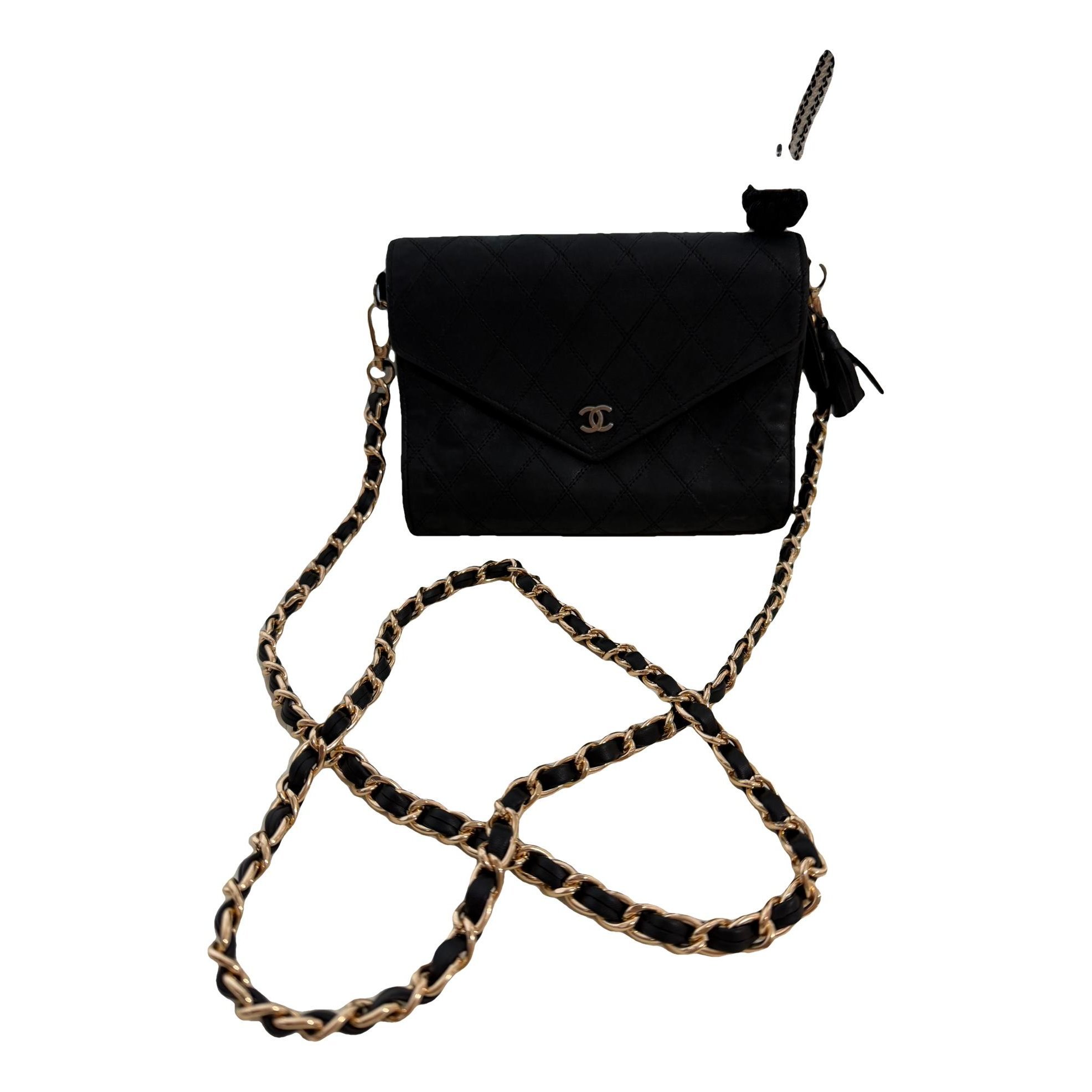 Leather clutch bag