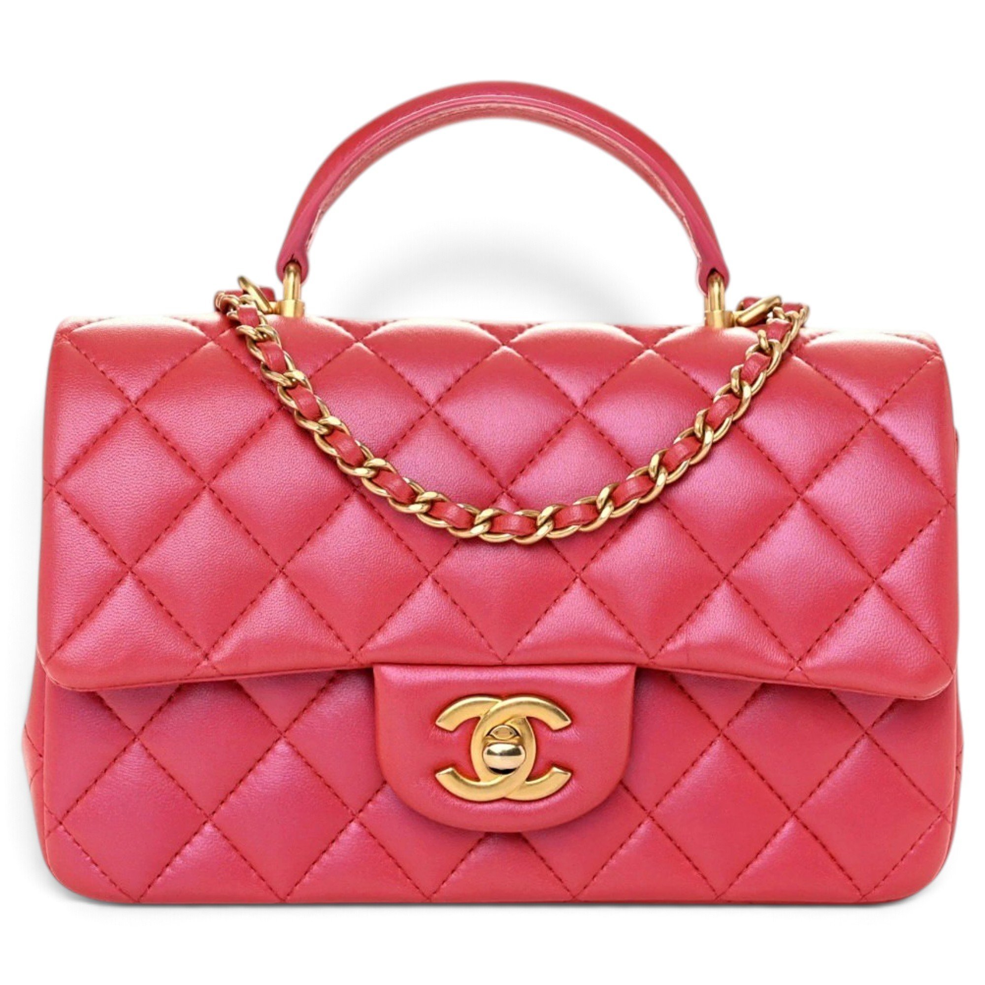 Chanel Timeless Classique Top Handle leather handbag
