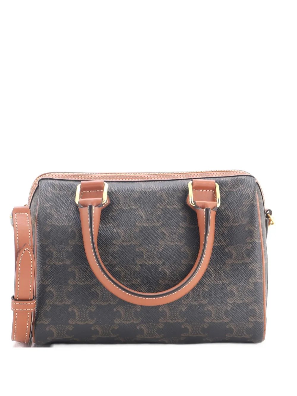 Boston Bag Triomphe Coated Canvas Small satchel