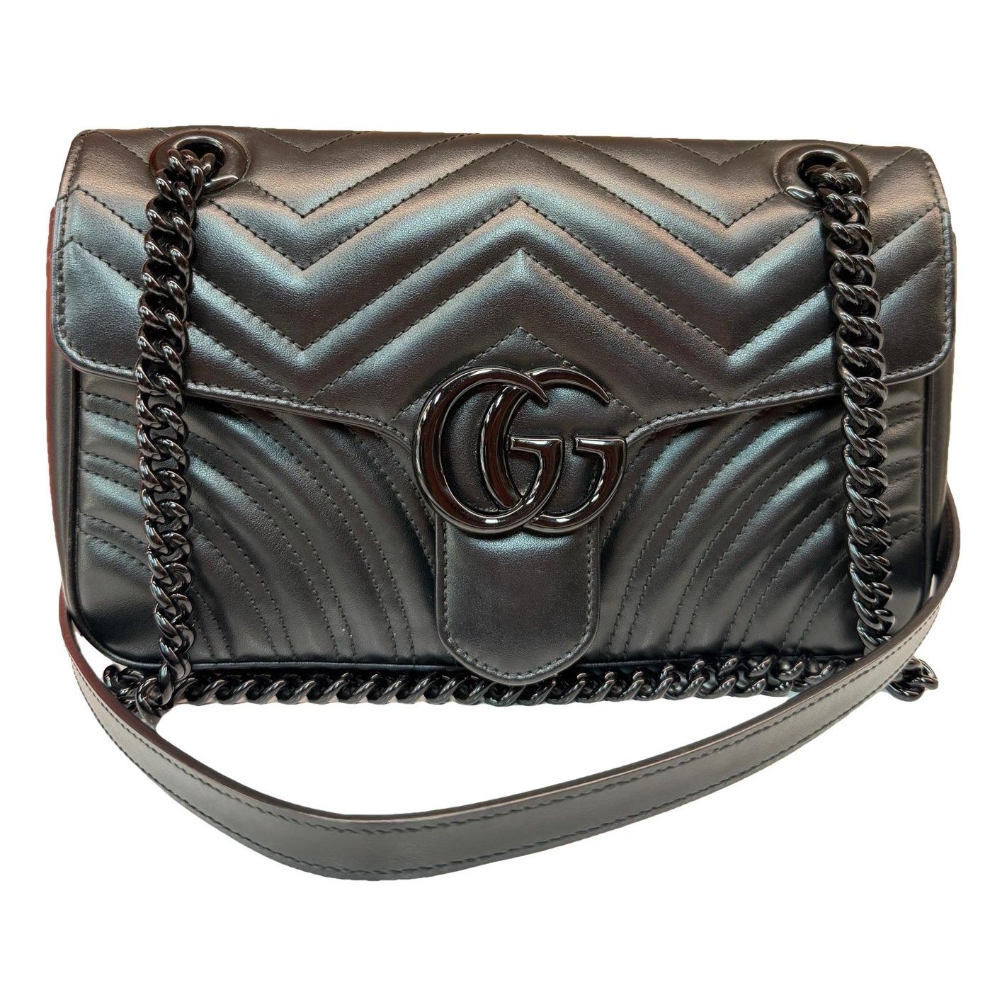 GG Marmont Flap leather bag