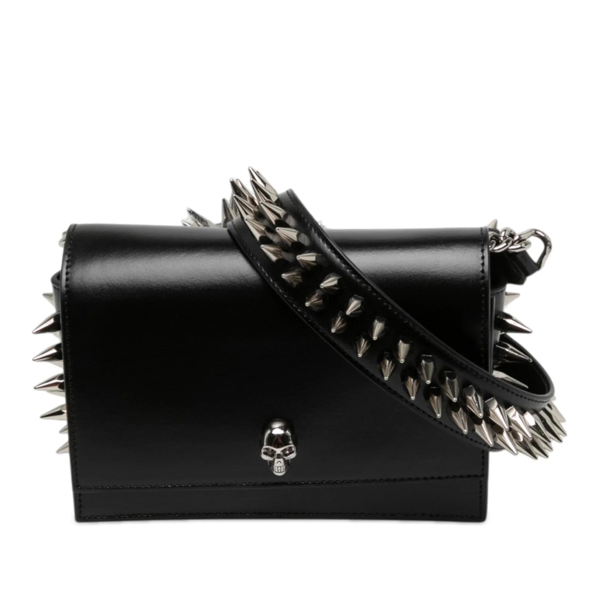 Skull pony-style calfskin handbag