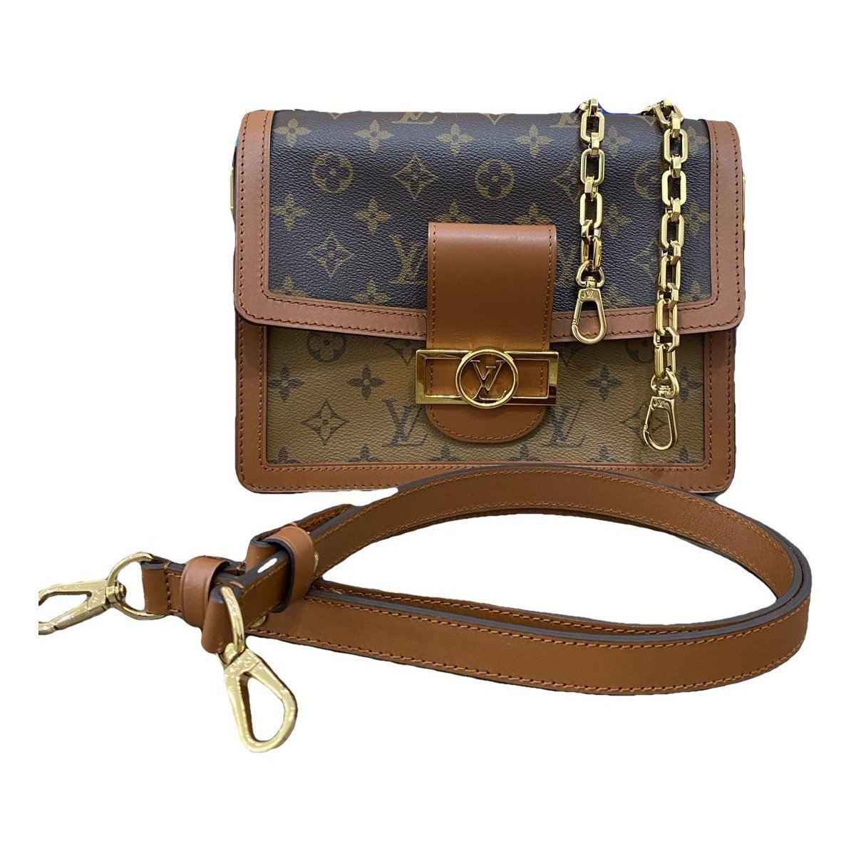 Louis Vuitton Dauphine leather handbag
