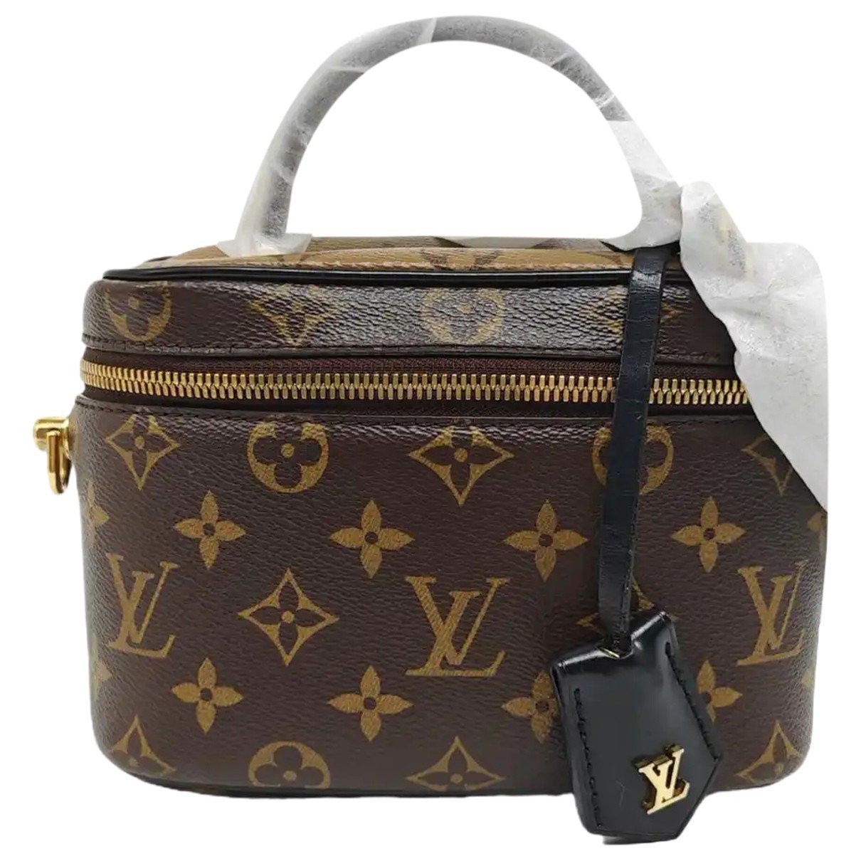 Vanity leather handbag