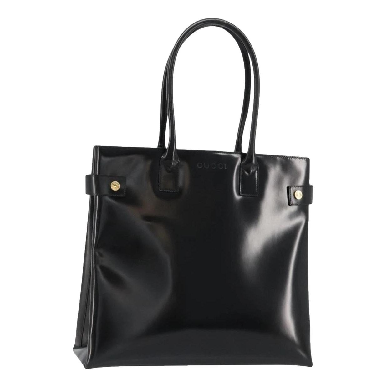 Patent leather tote