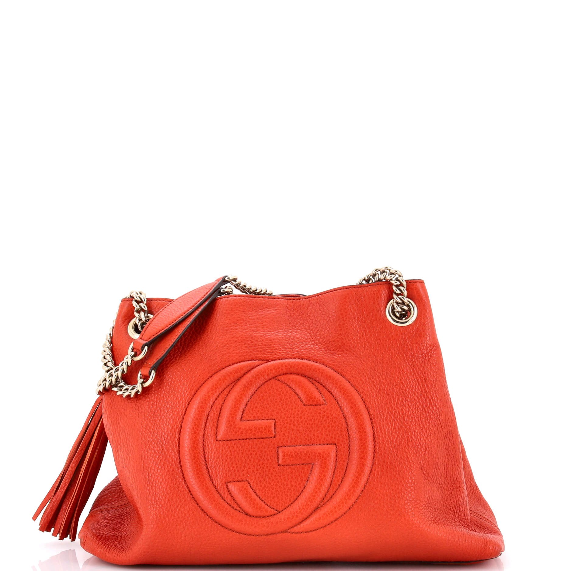 Soho Chain Strap Shoulder Bag Leather Medium