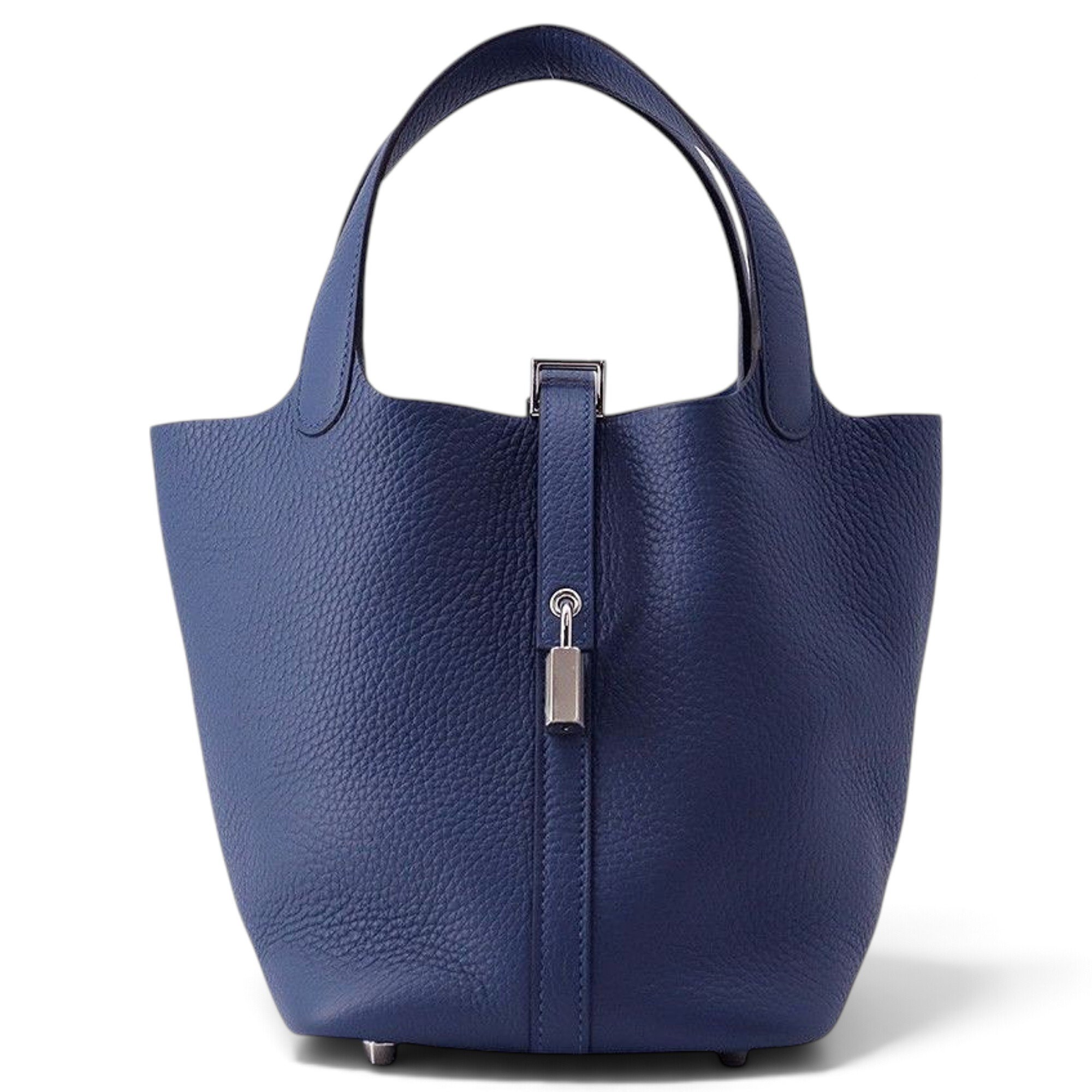 Picotin leather tote