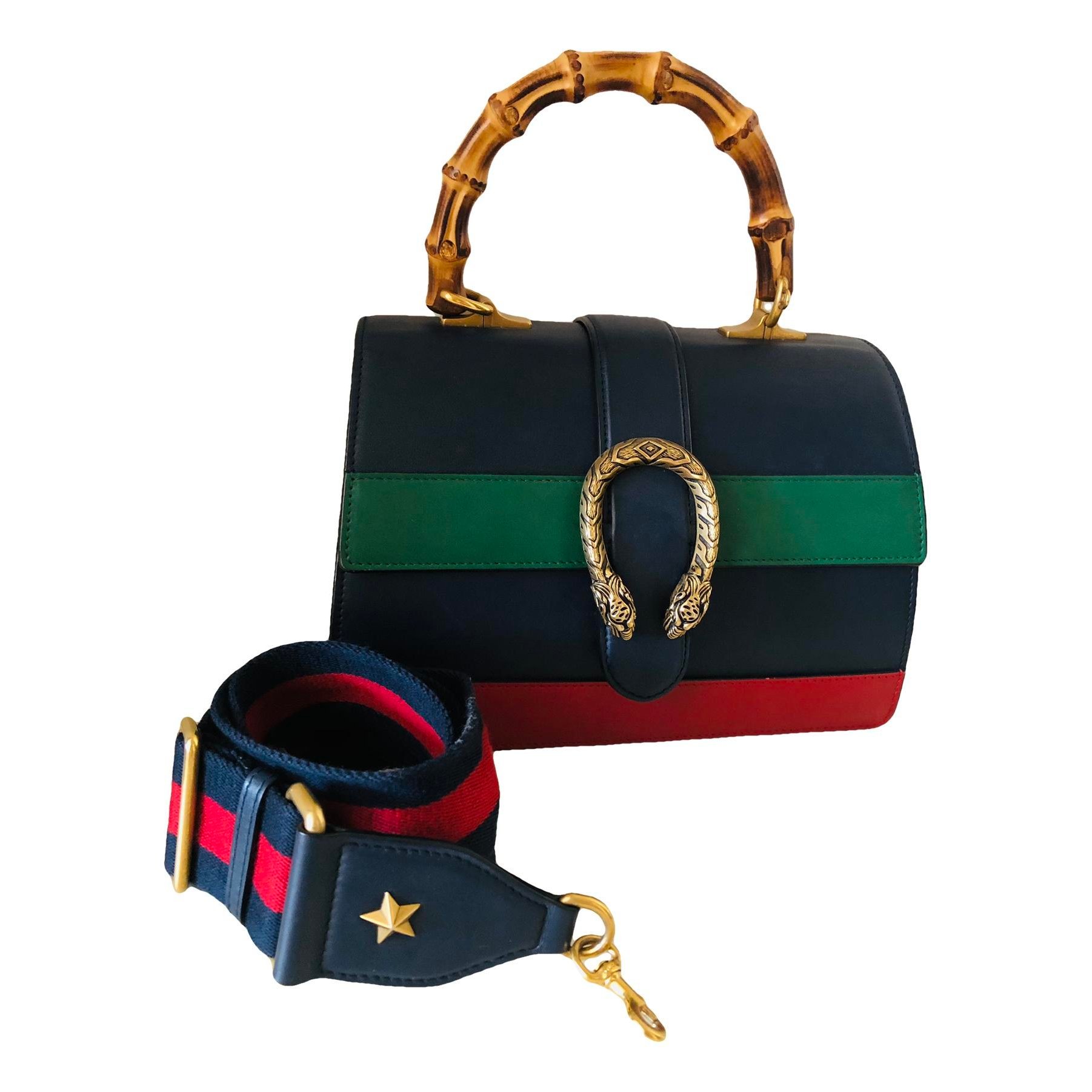 Dionysus Bamboo leather handbag