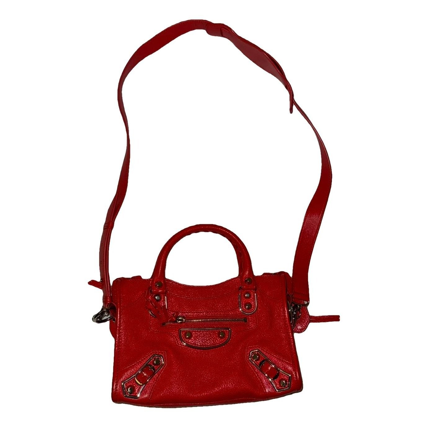 Classic Metalic leather handbag