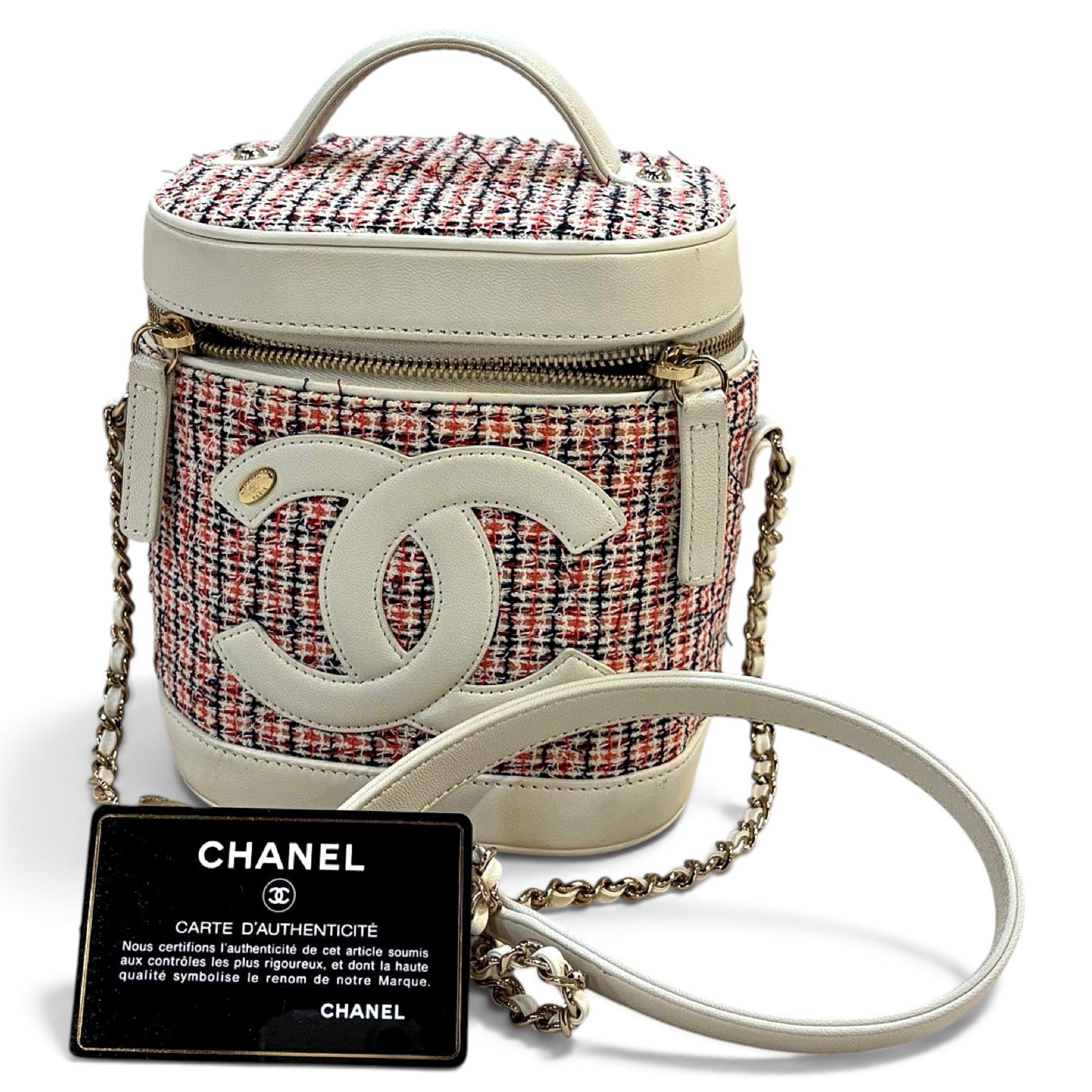 Vanity tweed mini bag