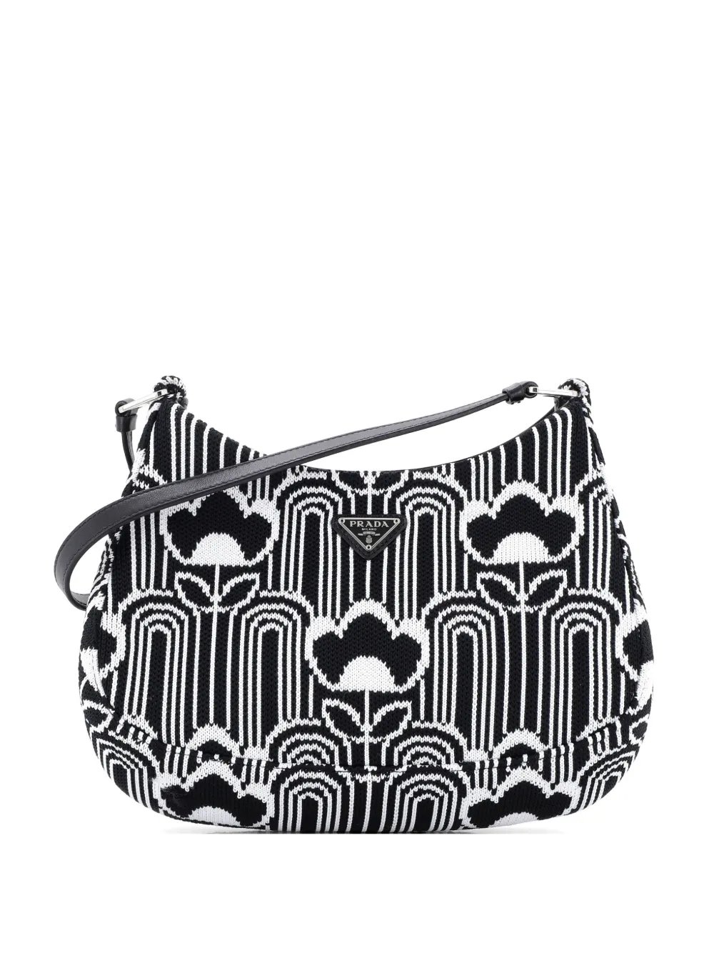 Cleo Shoulder Bag Jacquard Knit Medium hobo bag