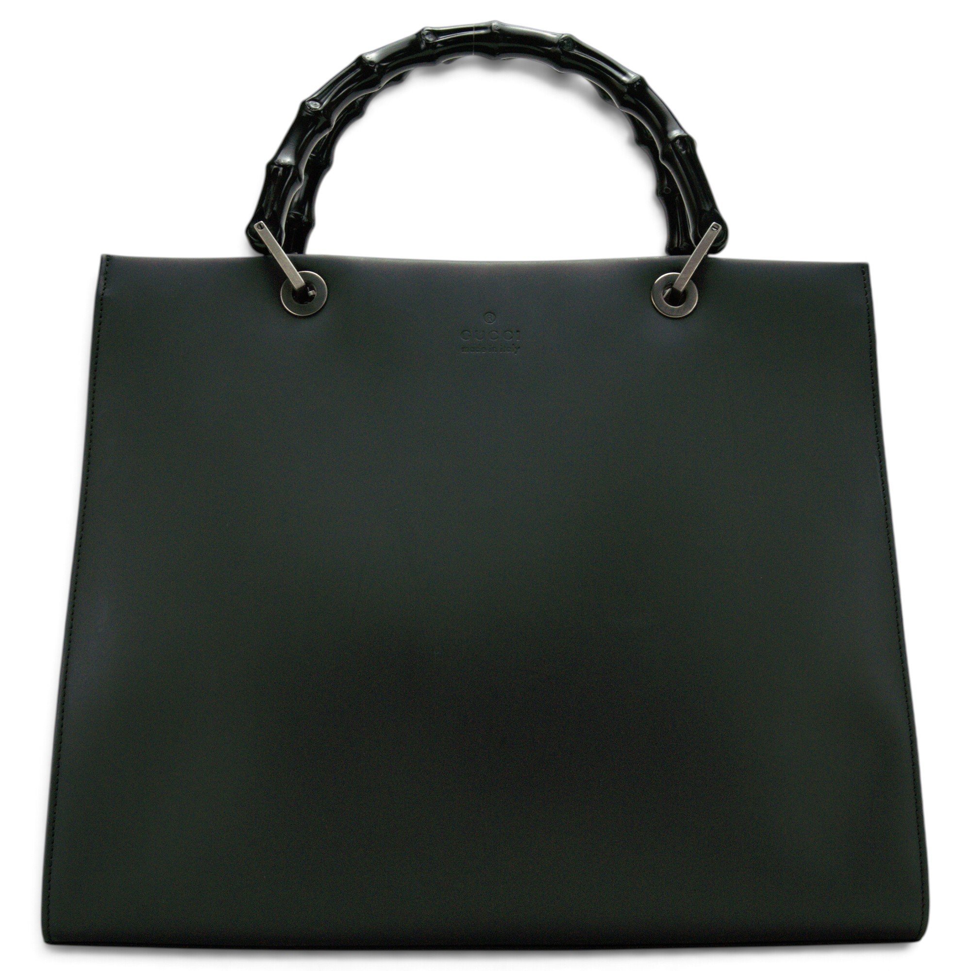Bamboo leather handbag
