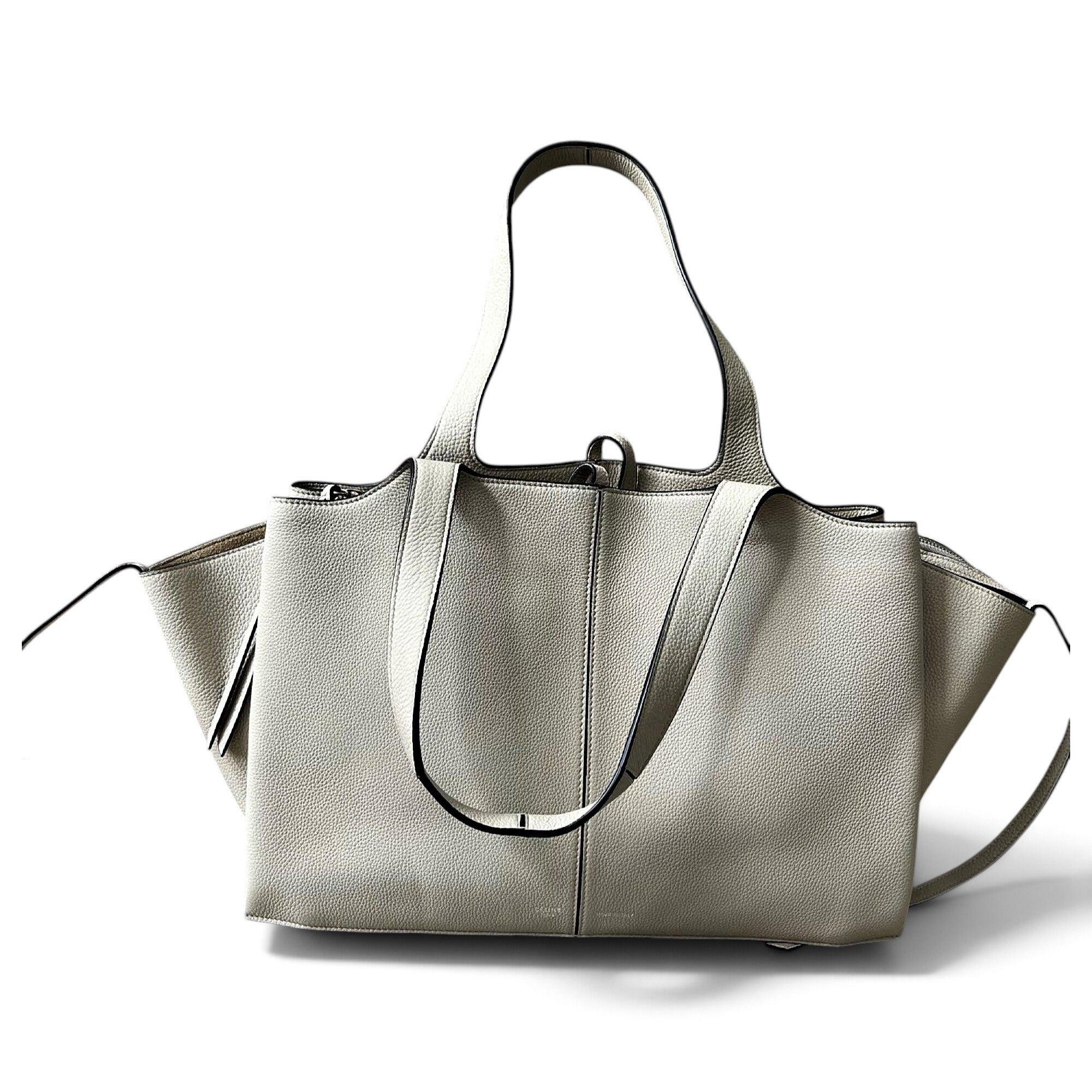 Tri-Fold leather tote