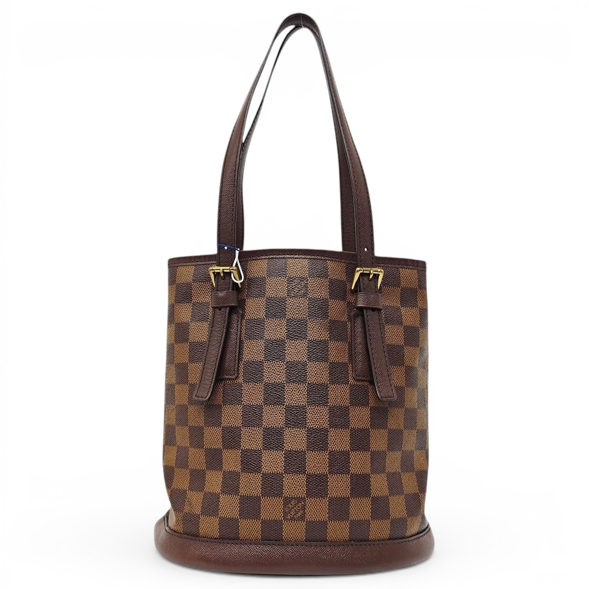 Bucket leather handbag