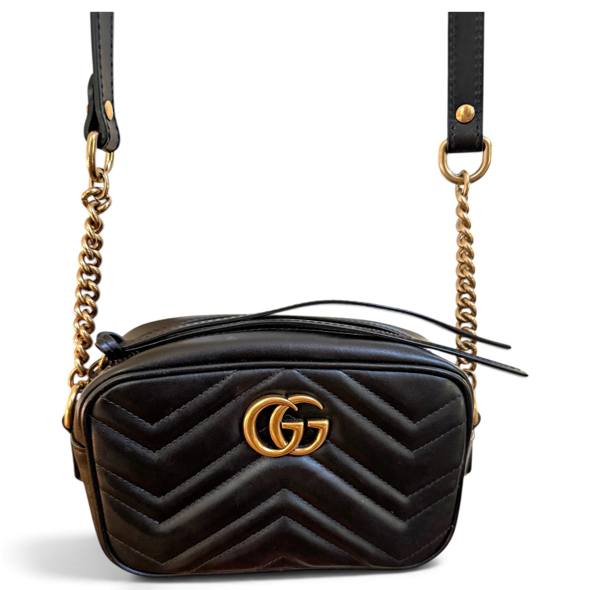 GG Marmont Zip leather crossbody bag