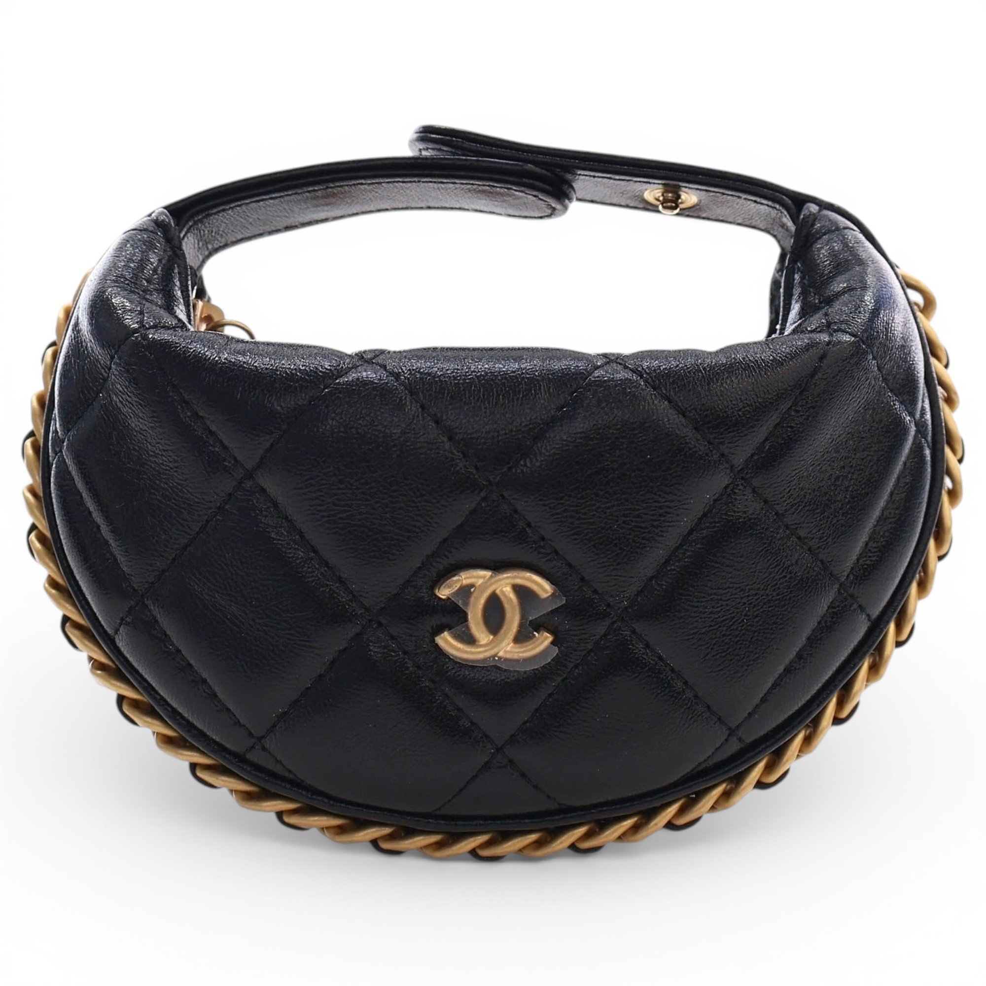 Leather clutch bag