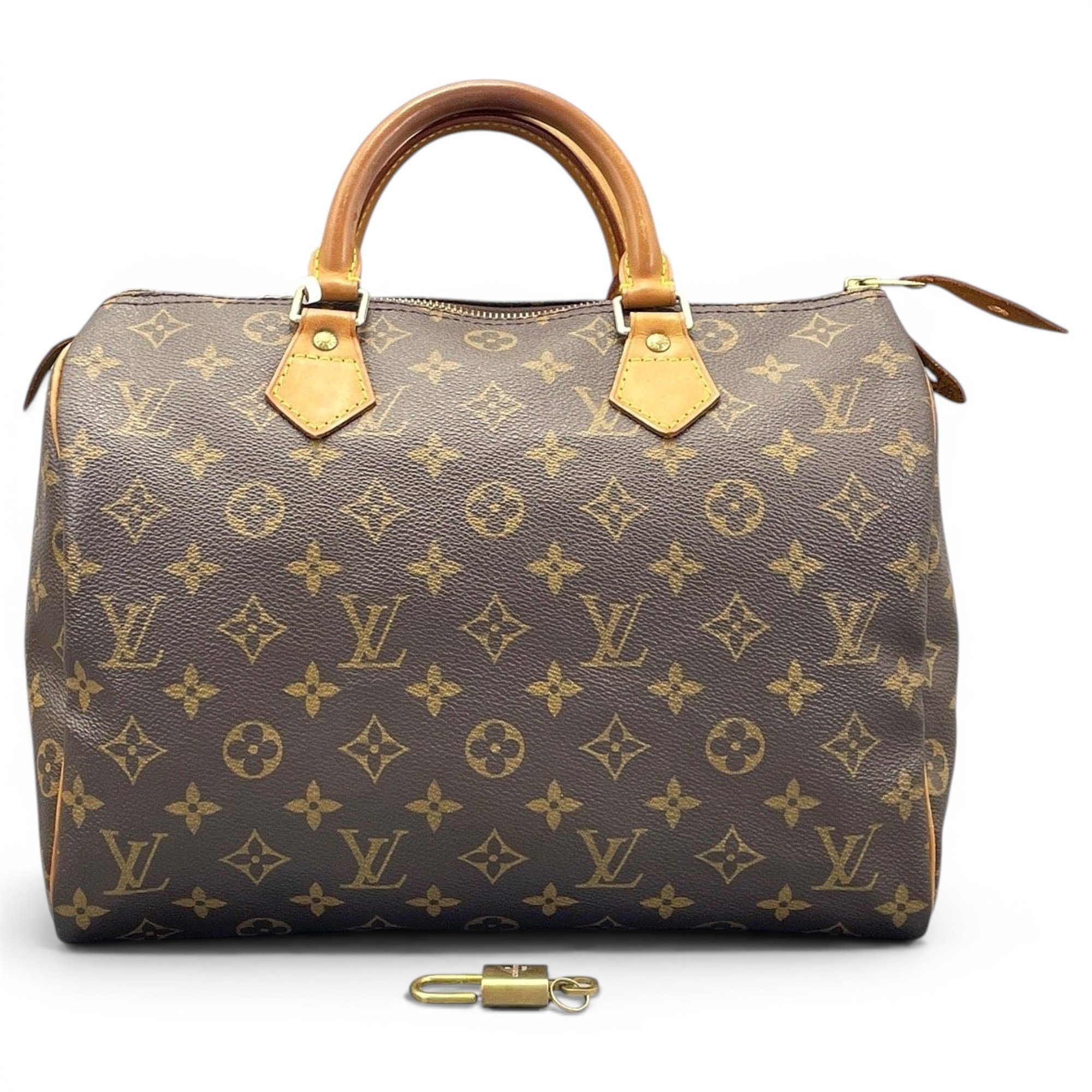 Speedy leather handbag