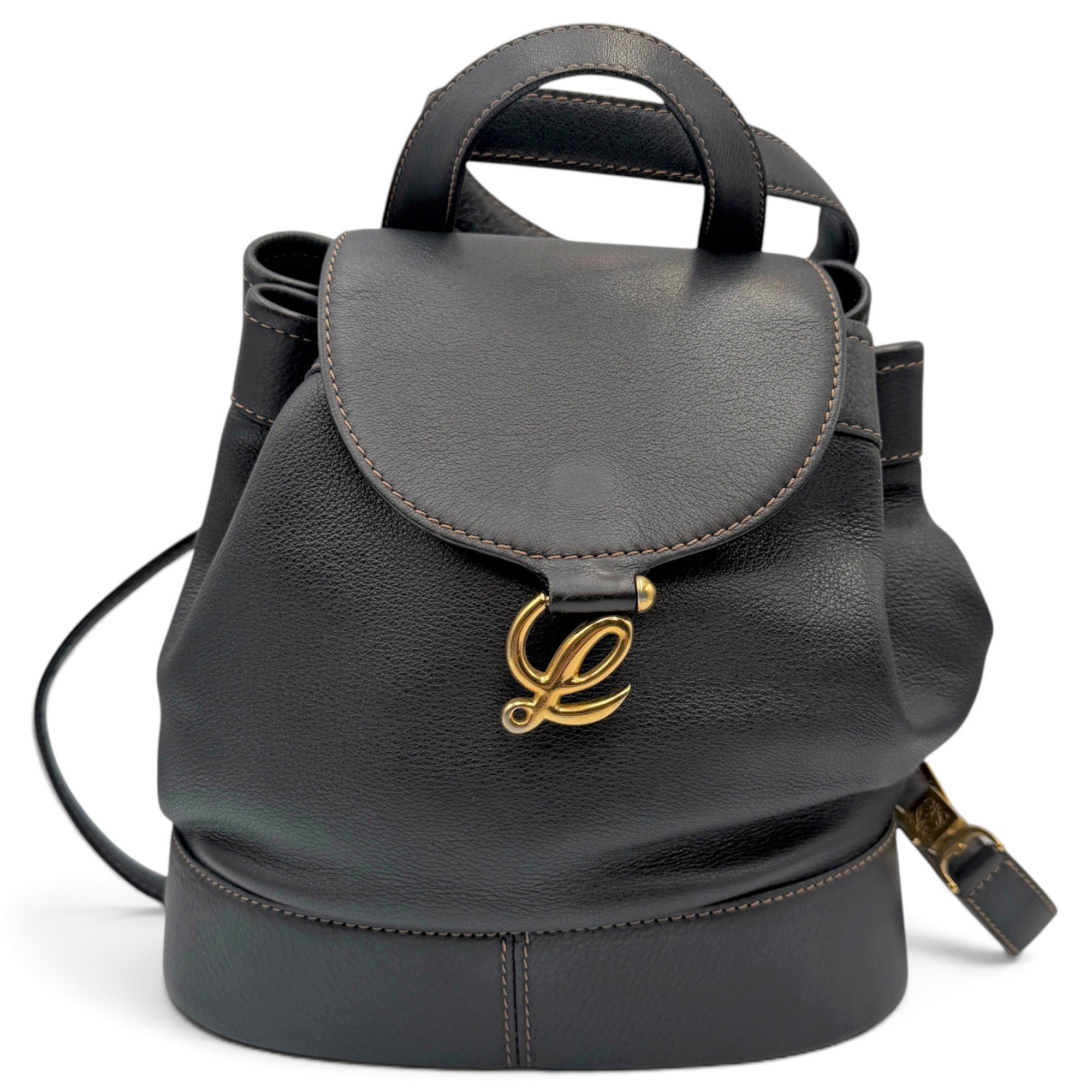 Pony-style calfskin backpack