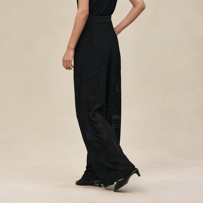 Noir "En Desordre Fils Coupes" Pants