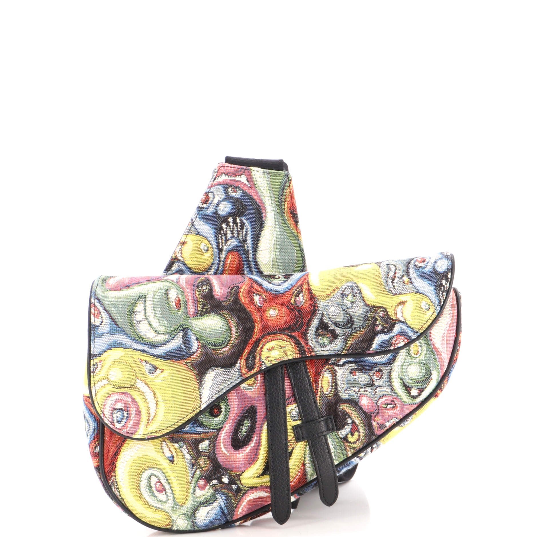 Kenny Scharf Saddle Crossbody Bag Jacquard