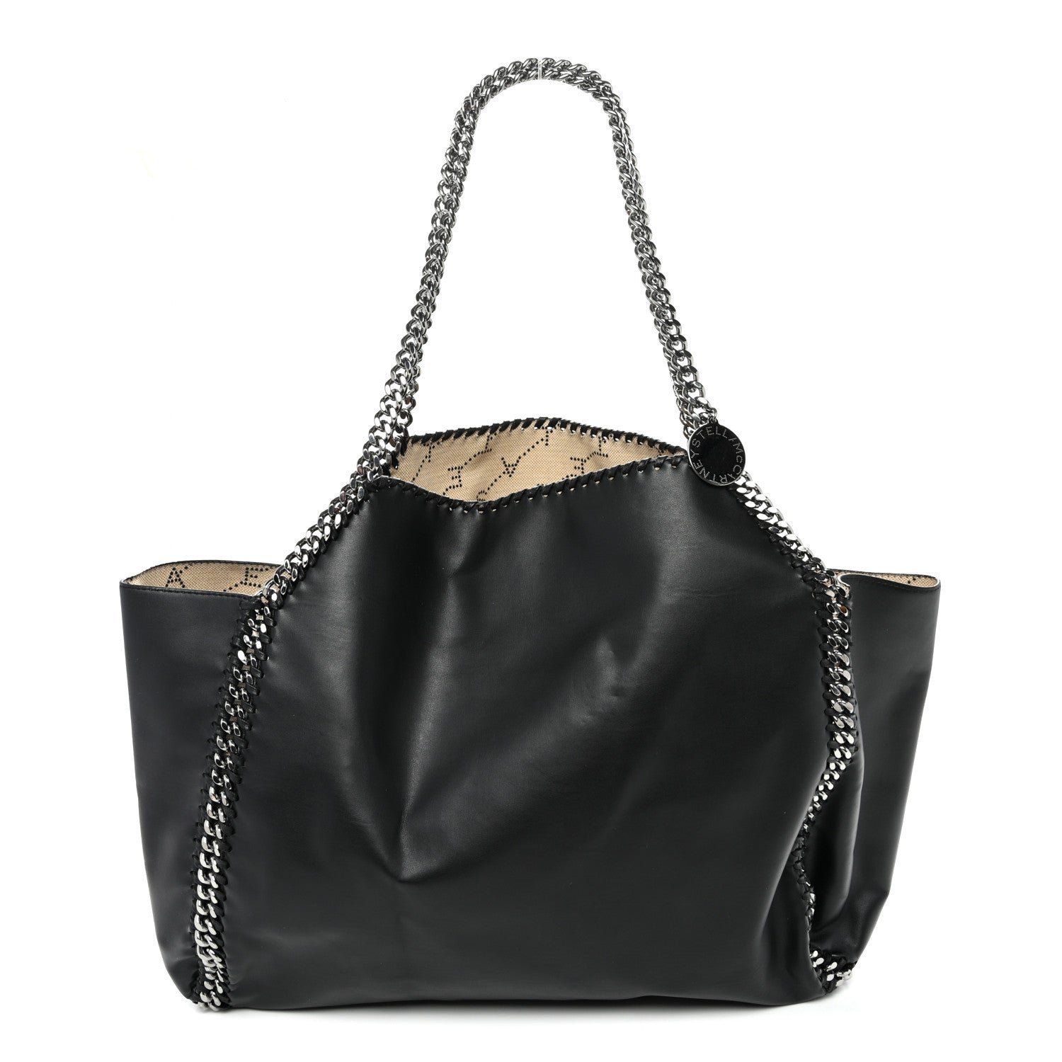 Stella McCartney Alter Nappa Falabella Fine Chain Tote Black