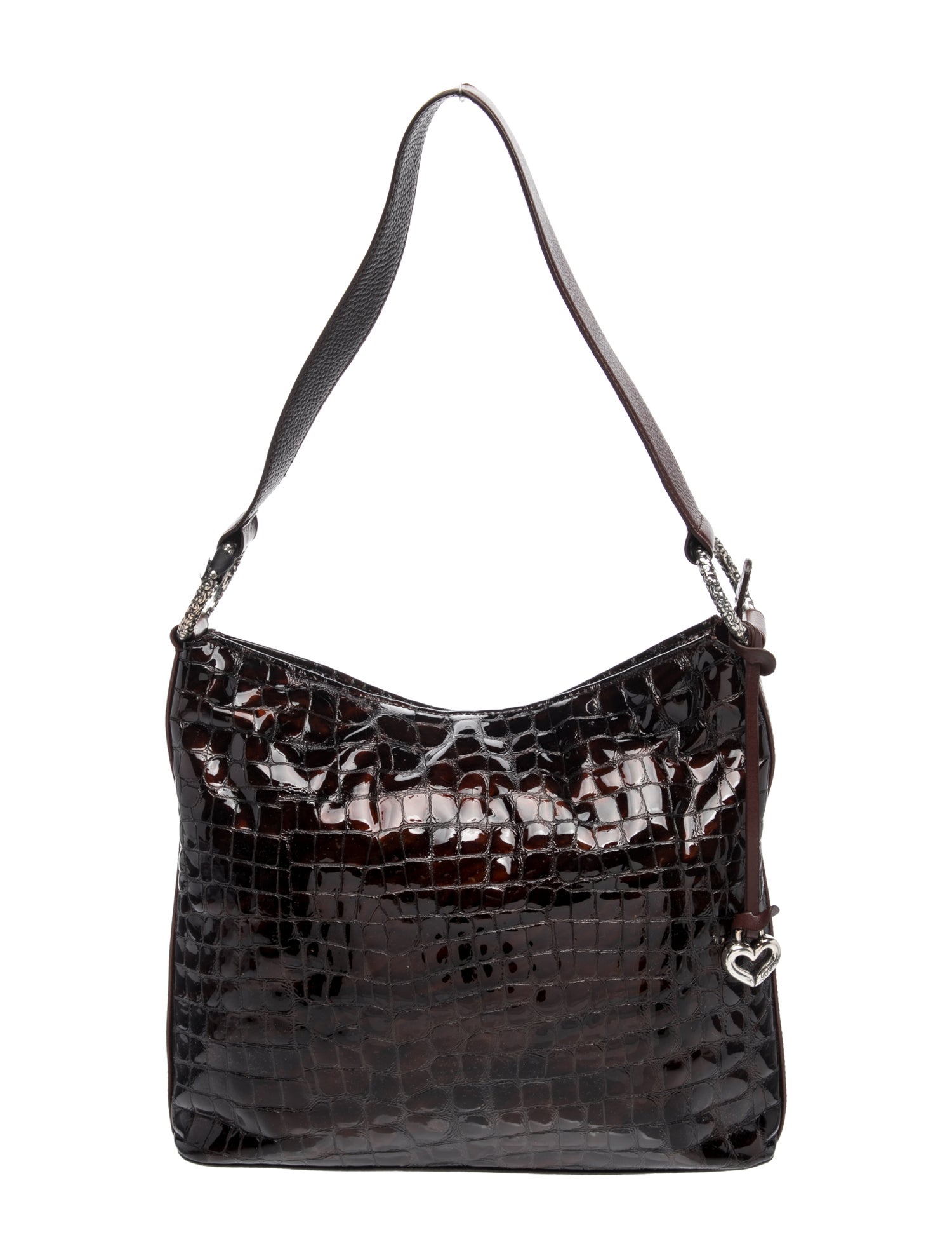Embossed Leather Shoulder Bag