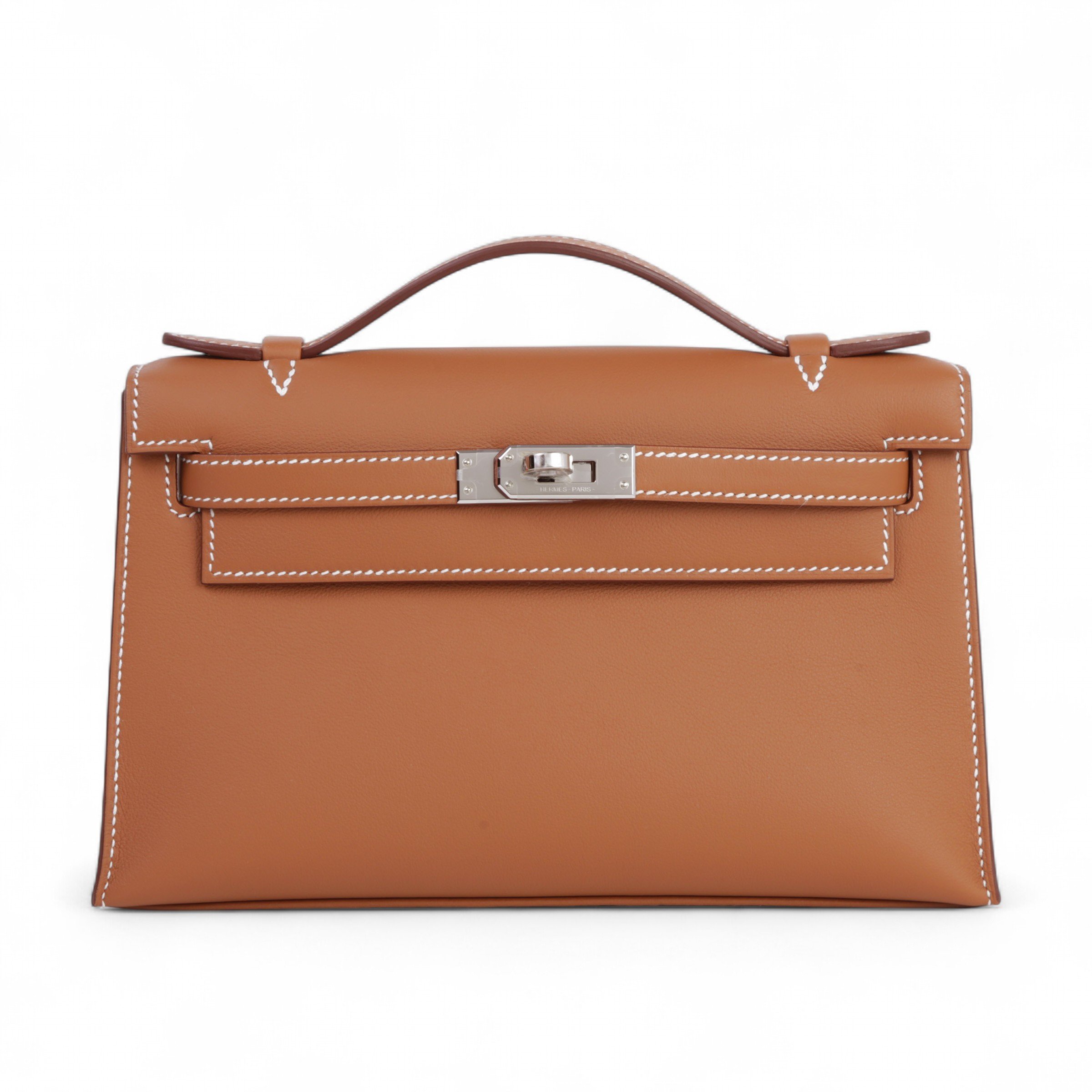 Hermes Brand New ( Rank N ) HERMÈS Kelly Pochette Gold (37) Swift Gold hardware K (2025)