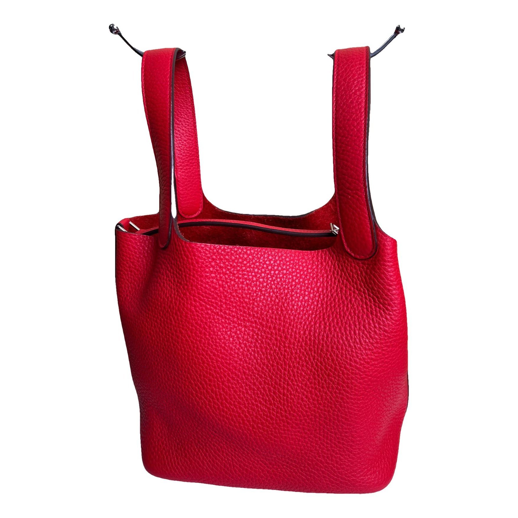 Picotin leather tote