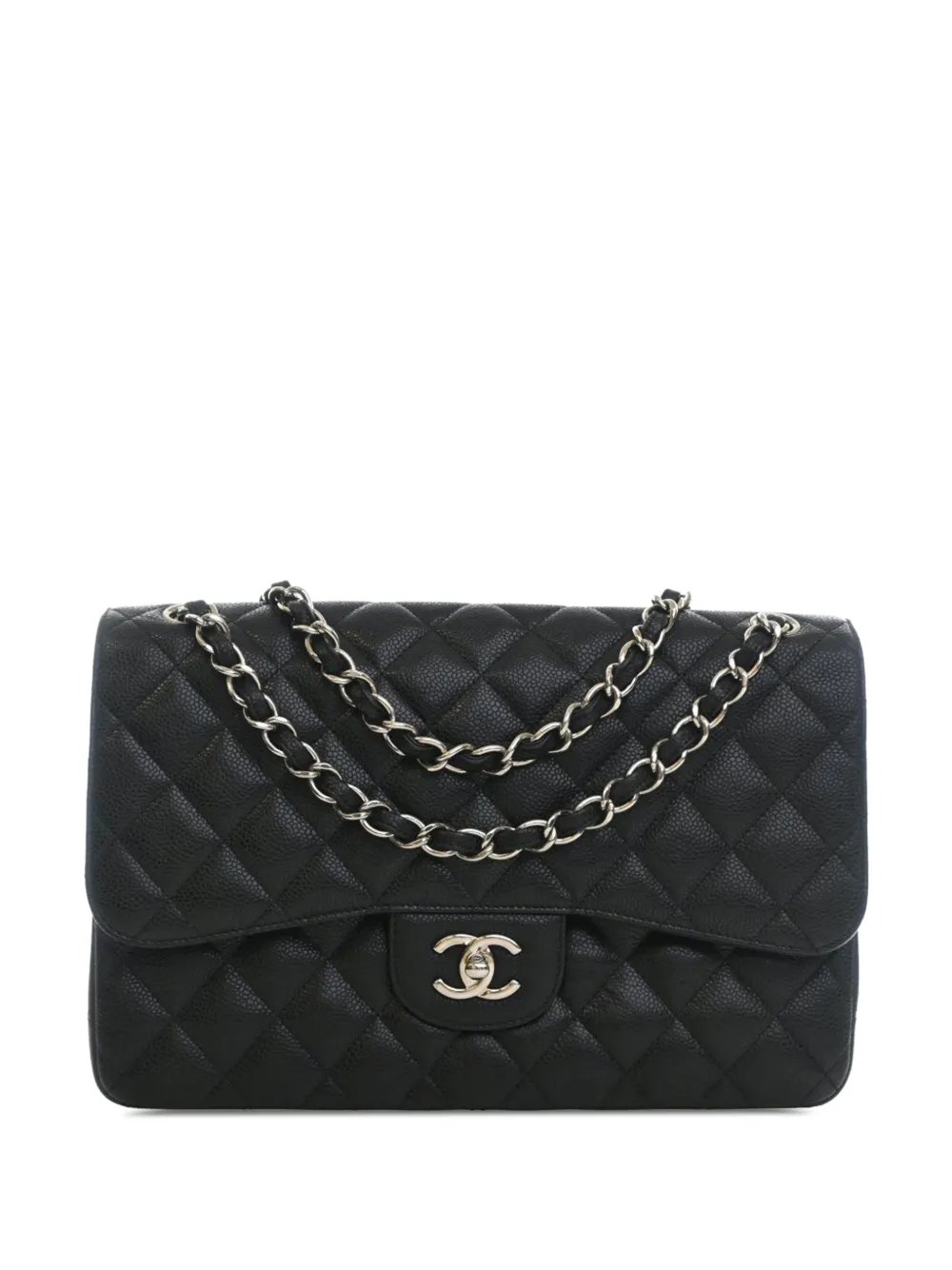 2014-2015 Jumbo Classic Caviar Double Flap shoulder bag