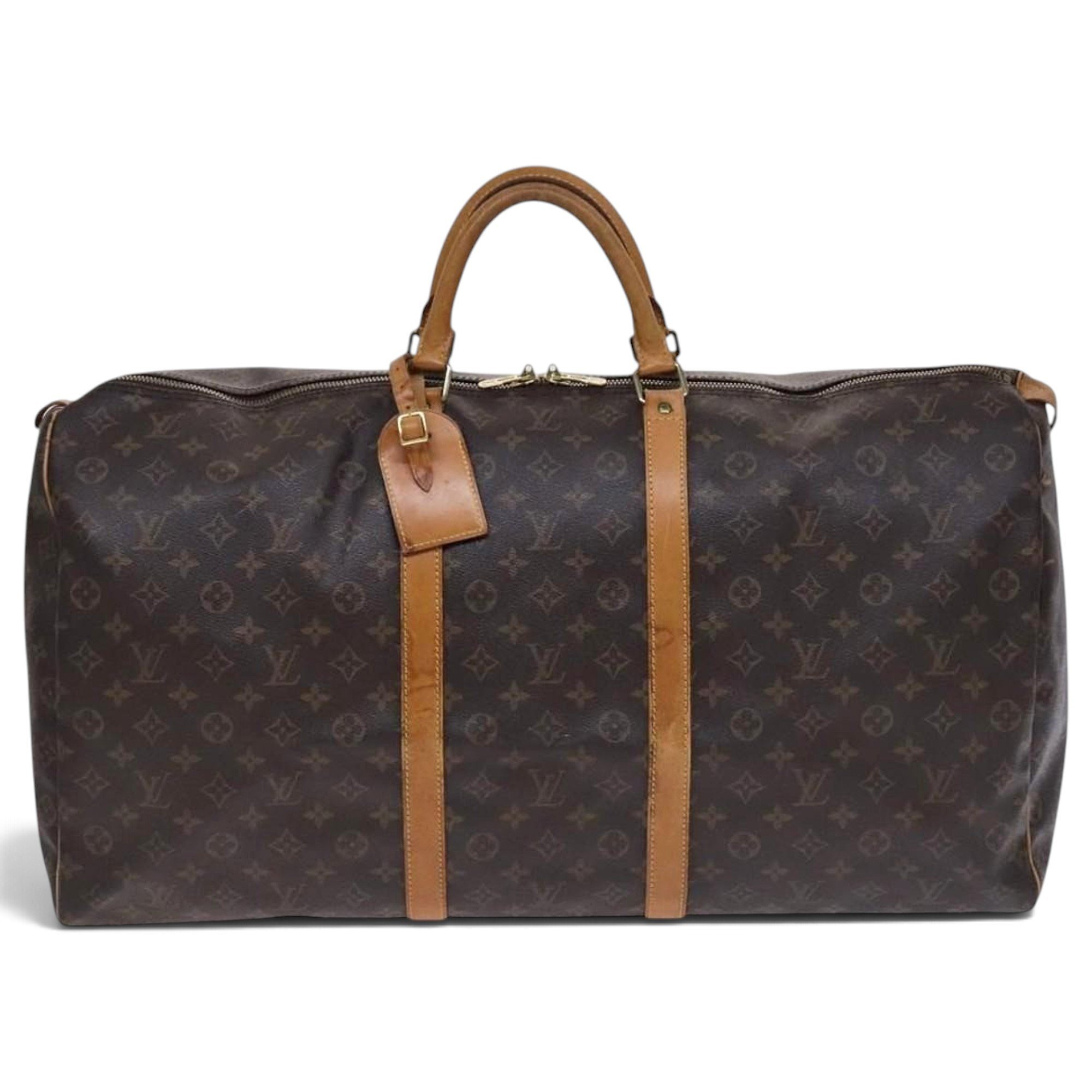 Leather bowling bag