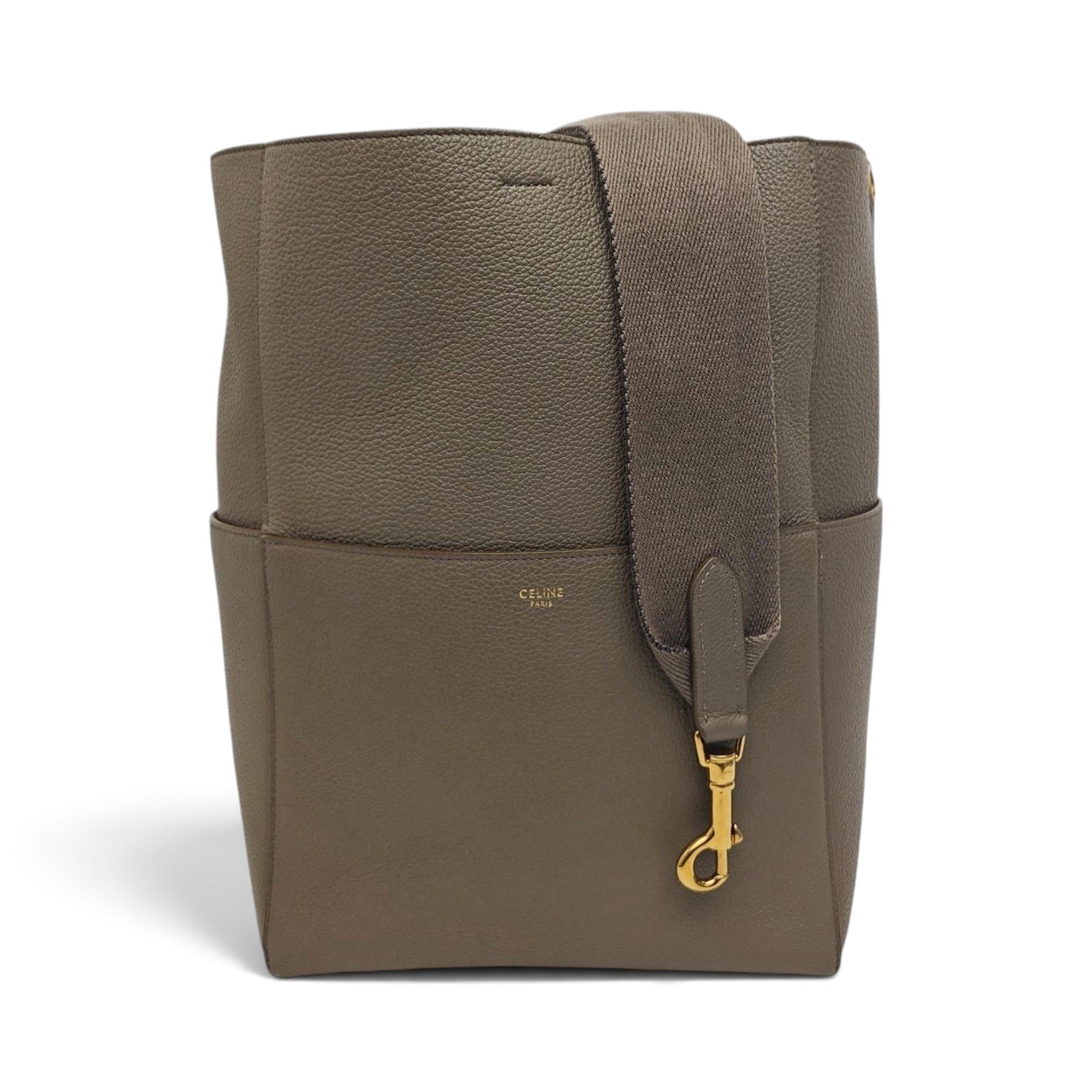 Seau Sangle leather handbag
