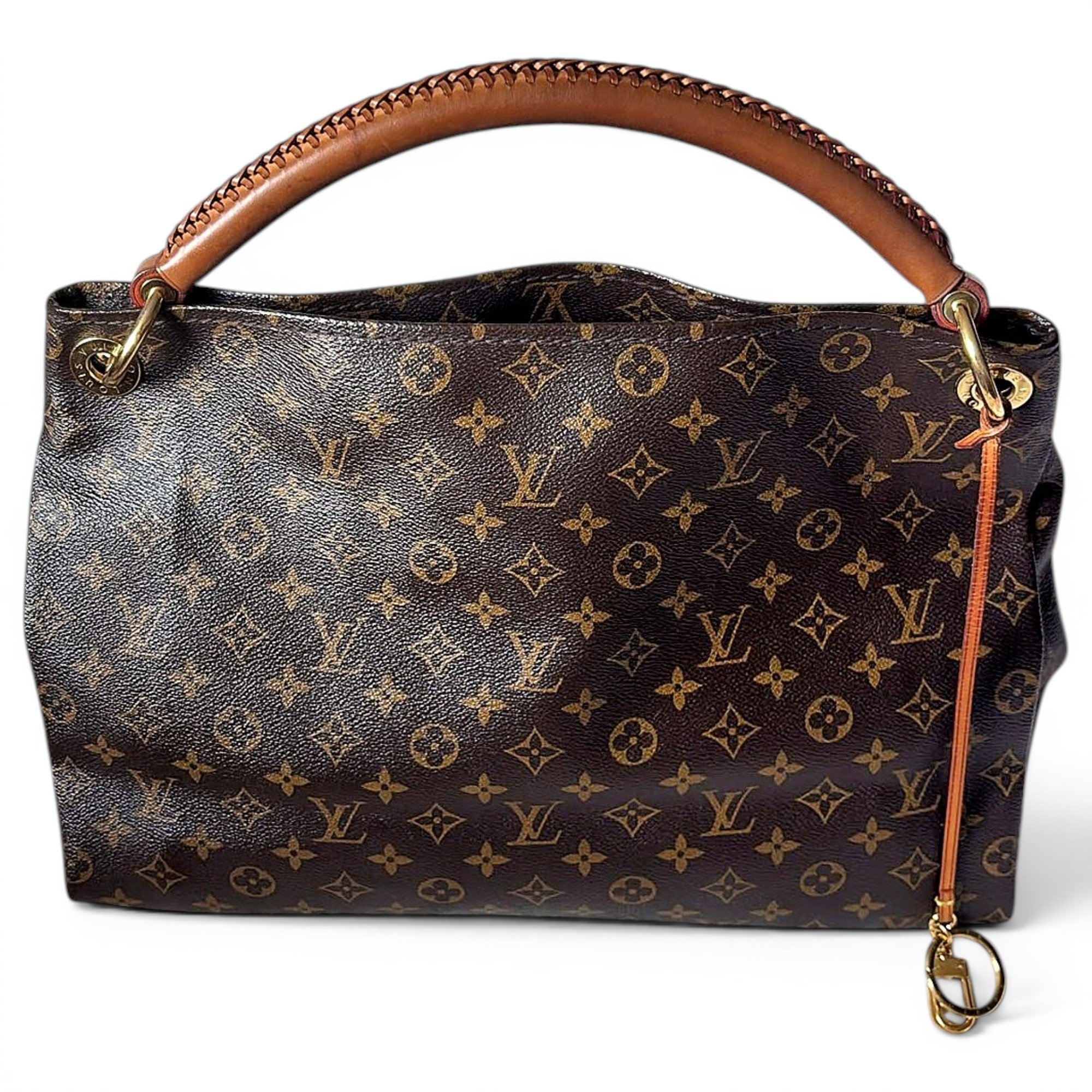 Artsy leather handbag