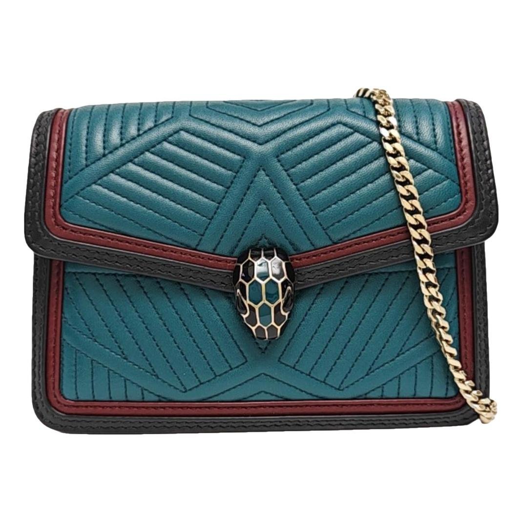 Serpenti leather handbag