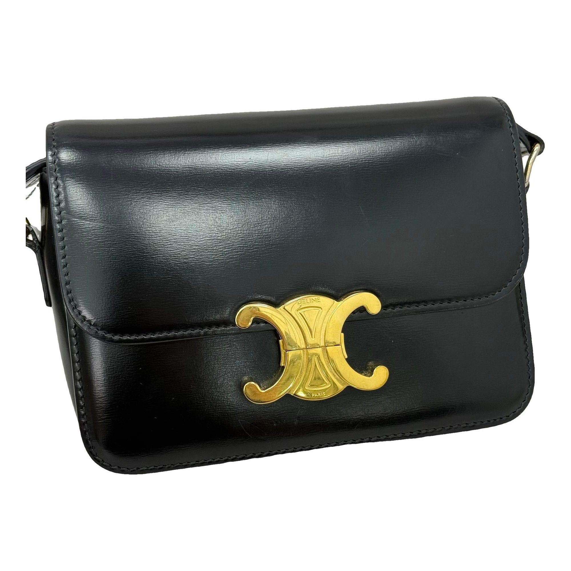 Triomphe leather handbag