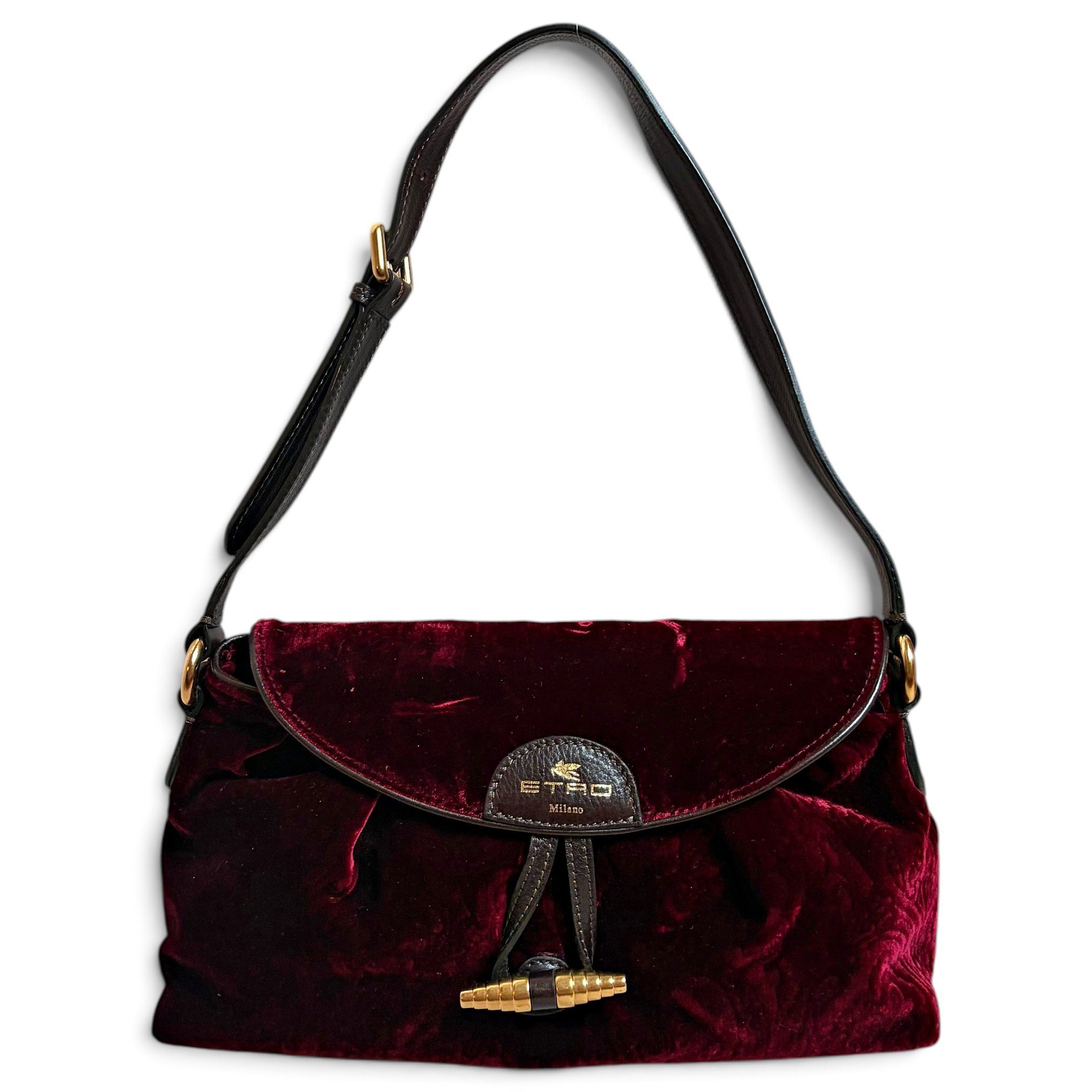 Velvet handbag