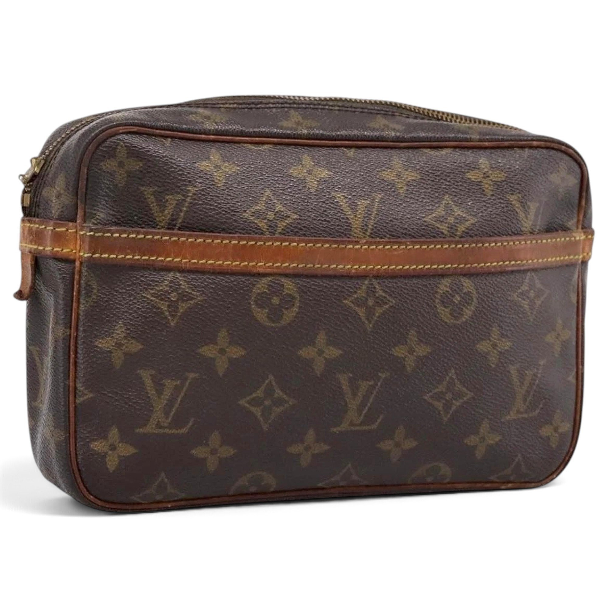 Leather clutch bag
