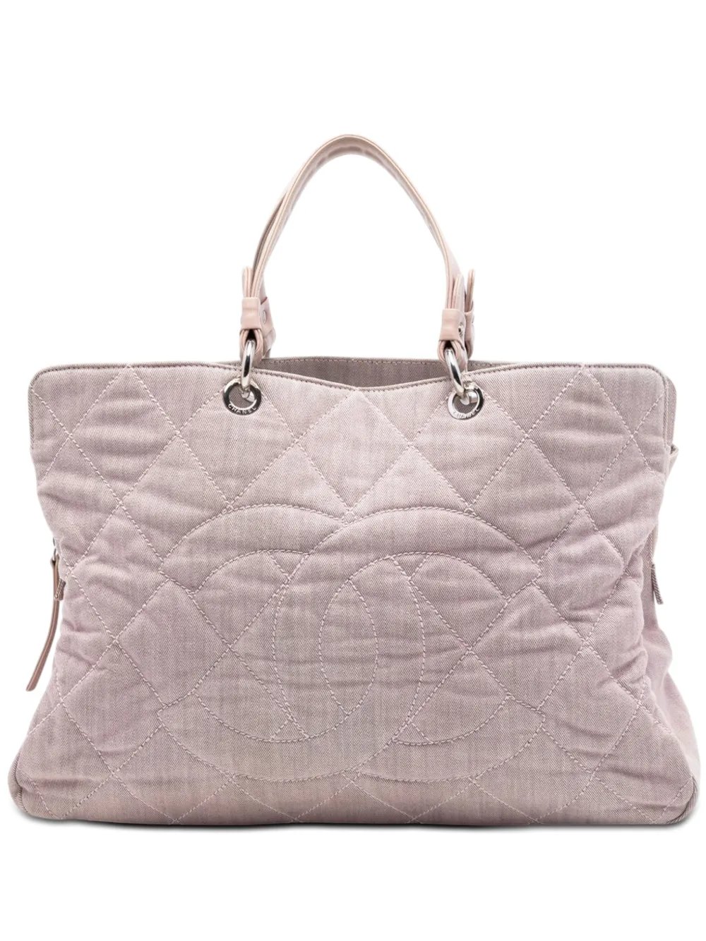 2008-2009 Large CC Quilted Denim tote bag