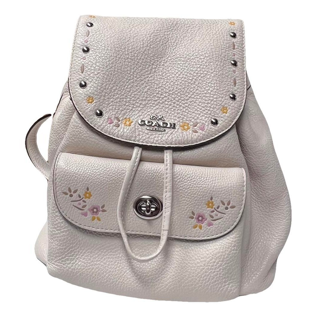 Leather backpack