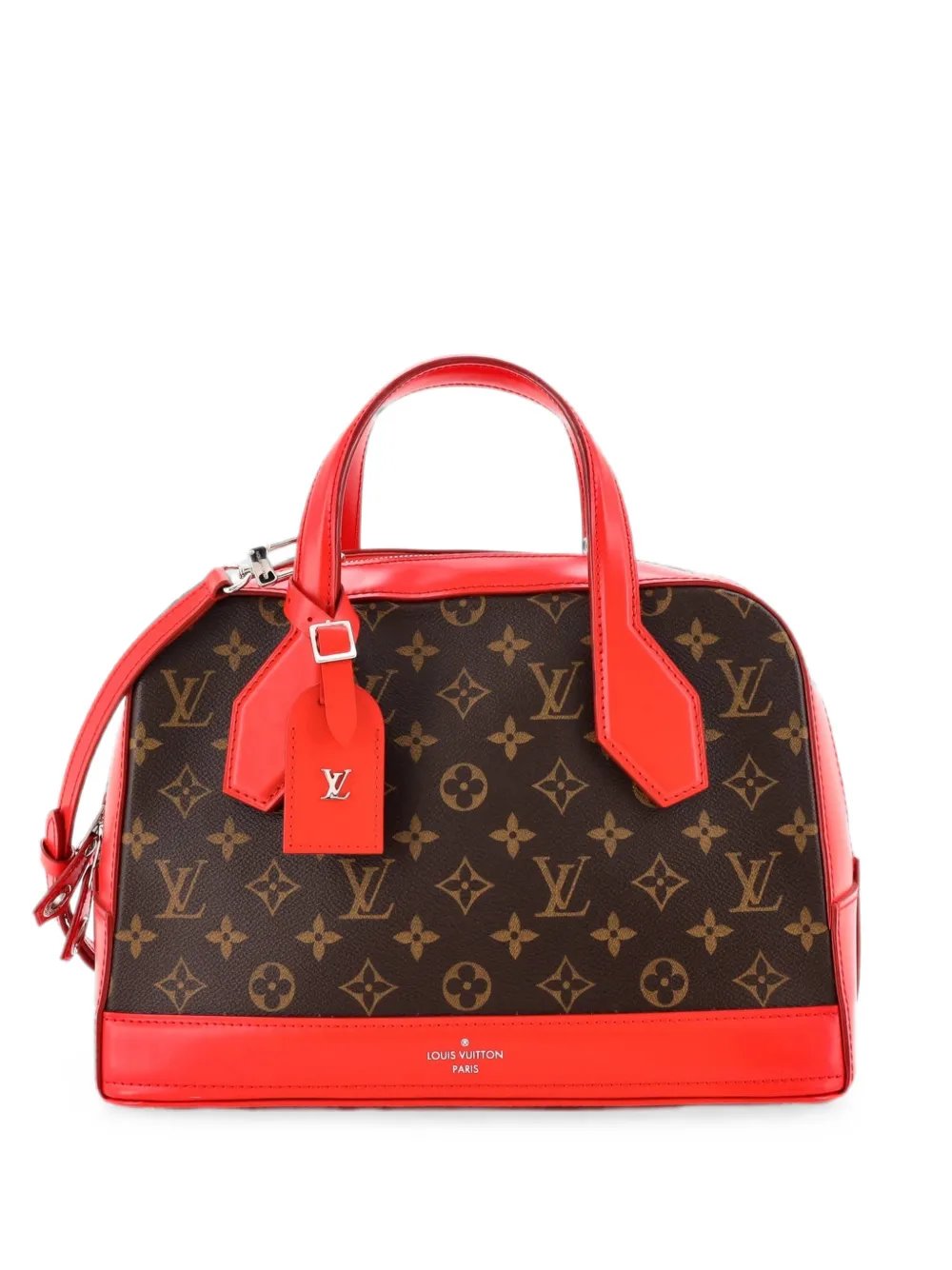 Dora Handbag Monogram Canvas and Calfskin PM satchel