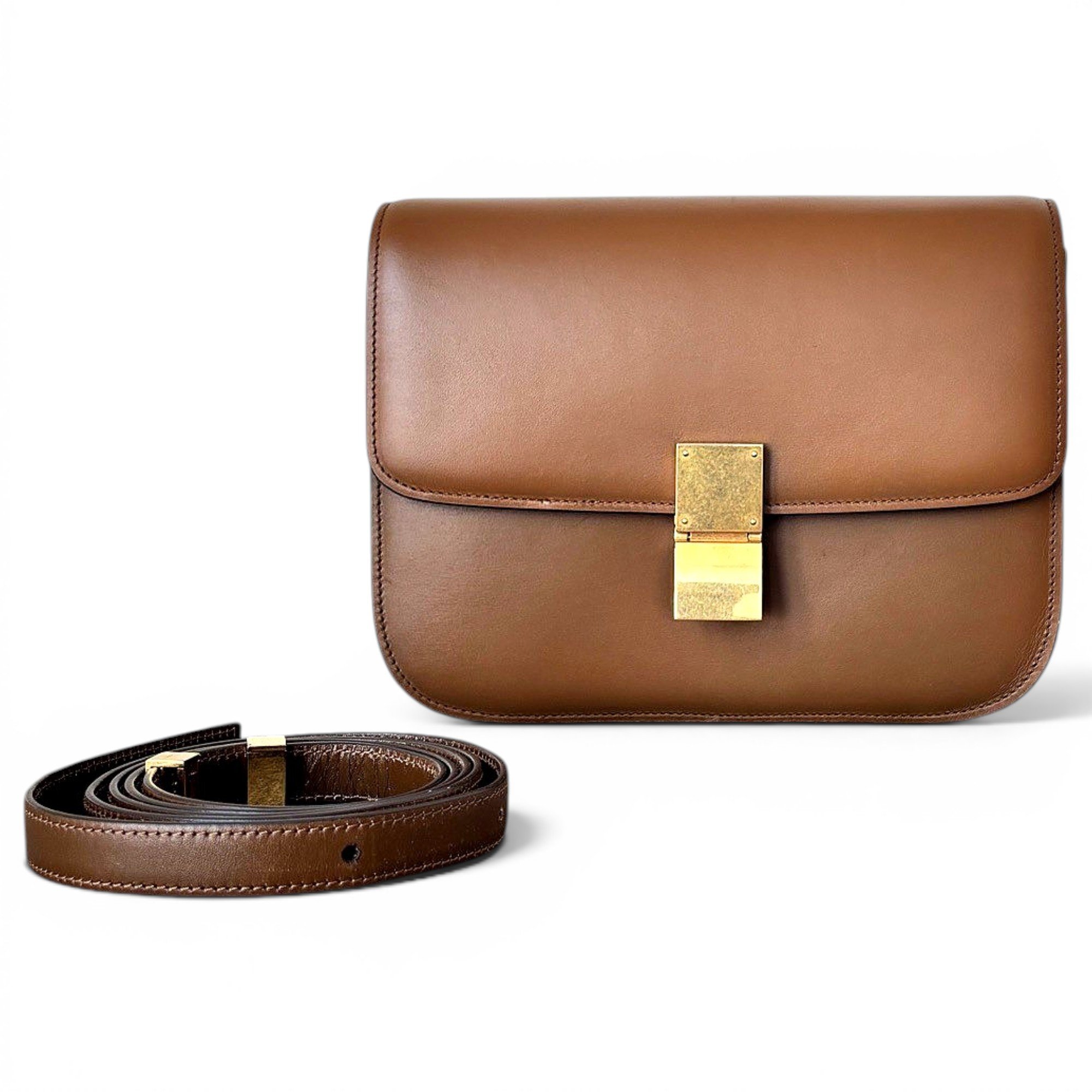 Classic leather handbag