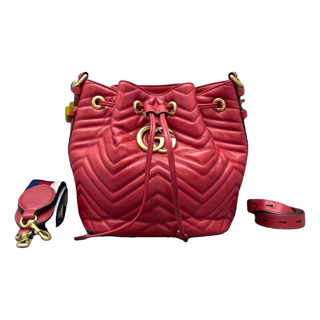 GG Marmont Bucket leather handbag