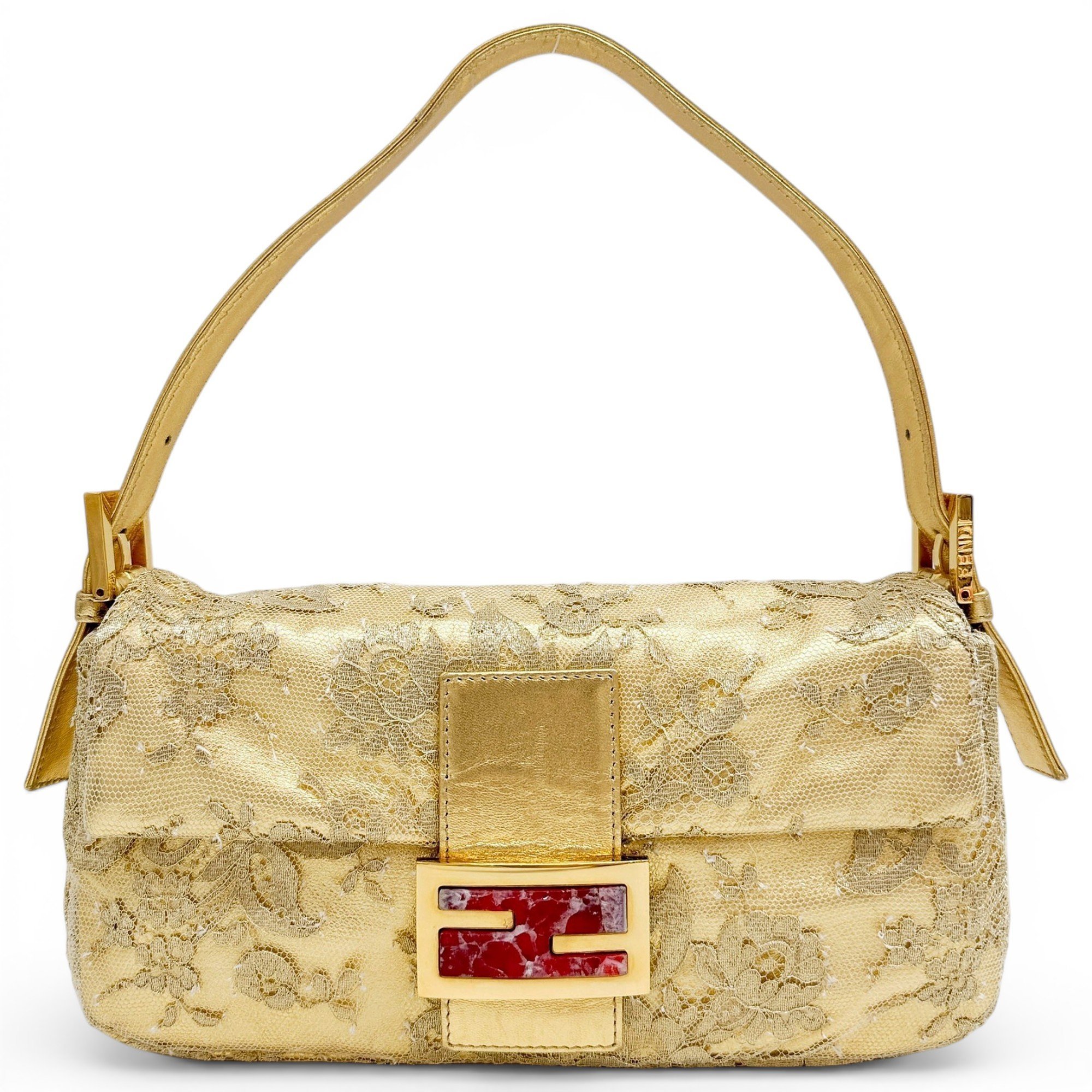 Baguette leather handbag