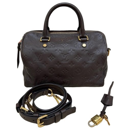 Speedy leather crossbody bag