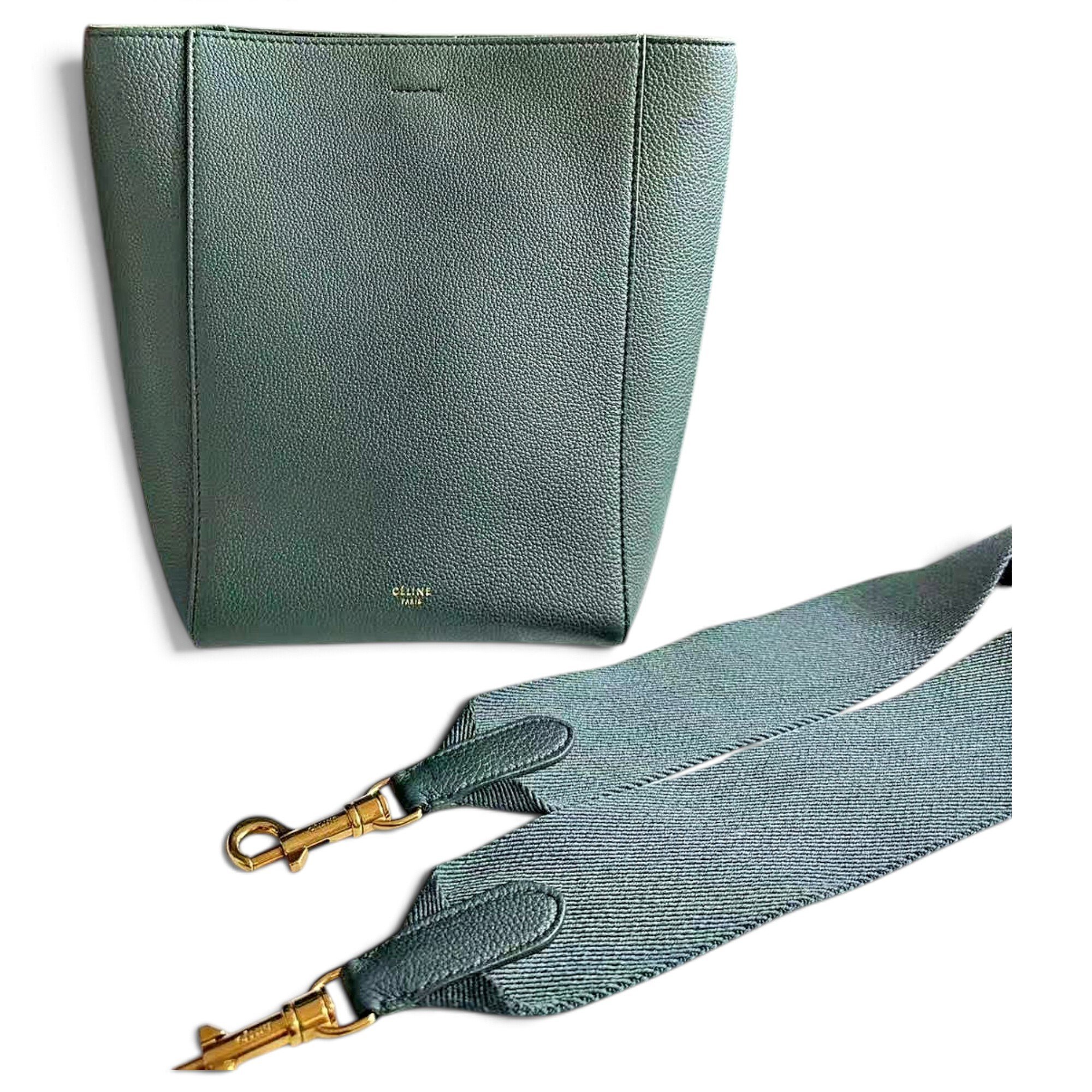 Seau Sangle leather handbag