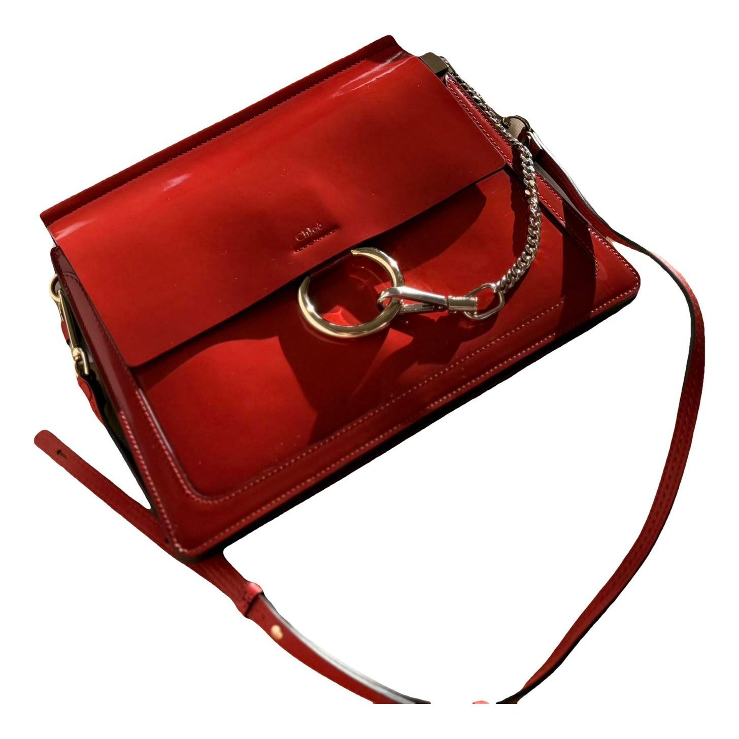 Chloe Faye patent leather handbag