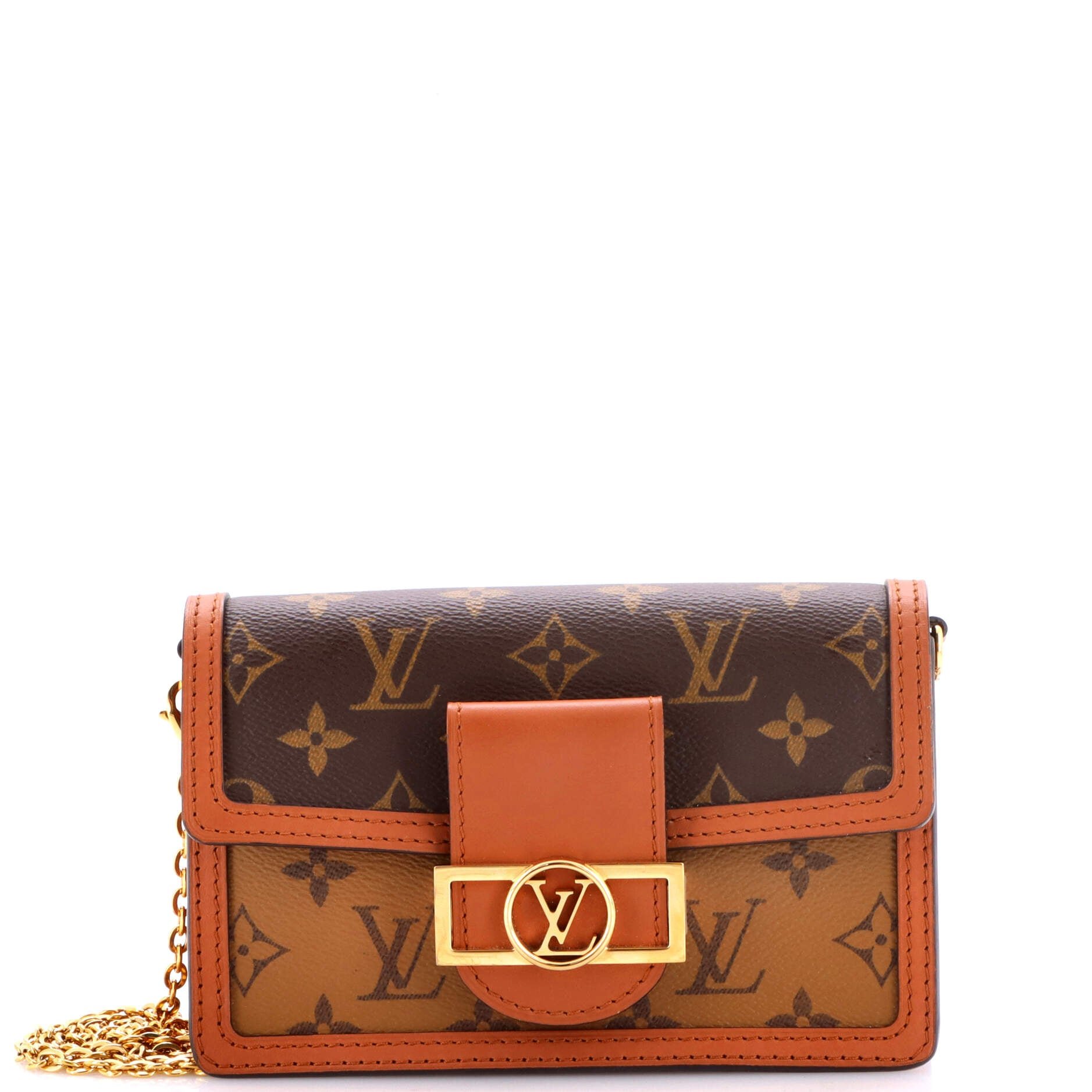 Dauphine Chain Wallet Reverse Monogram Canvas