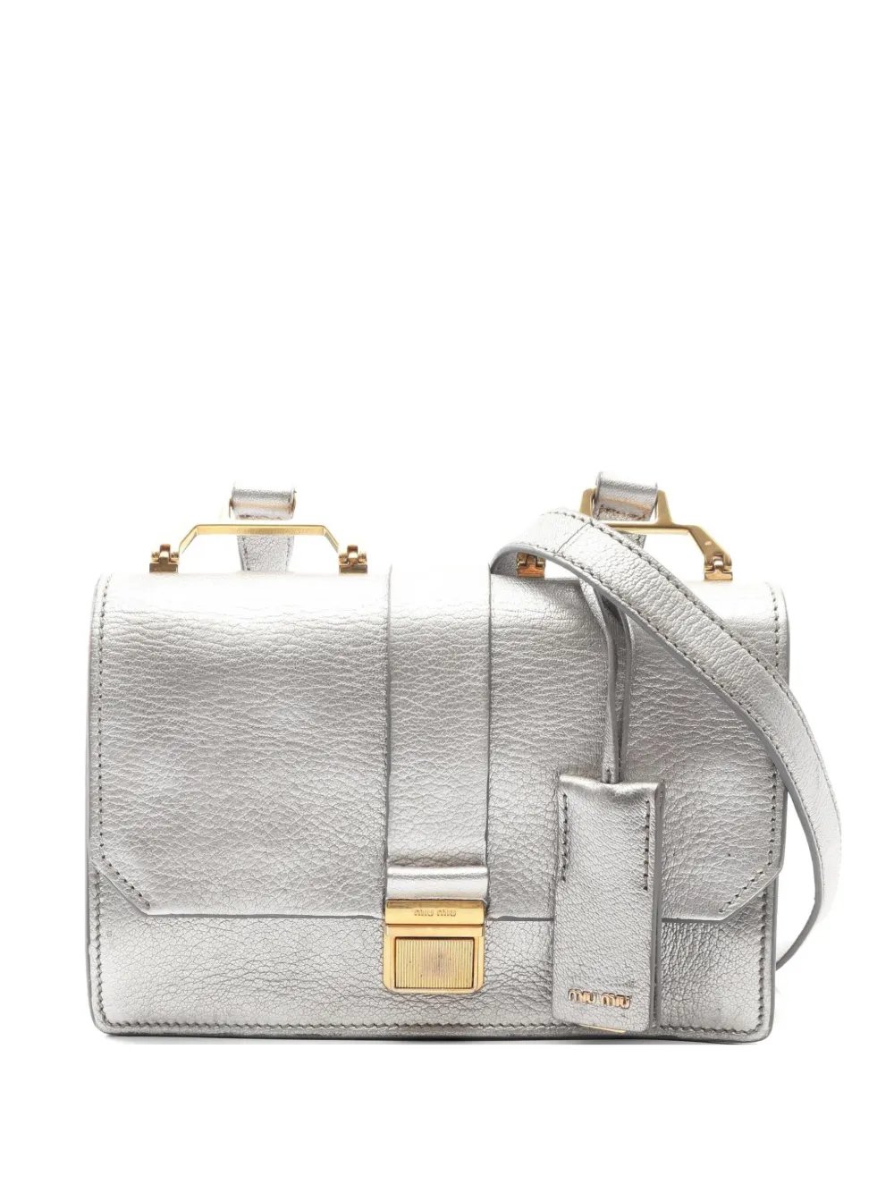 Miu Miu 00s Madras leather shoulder bag
