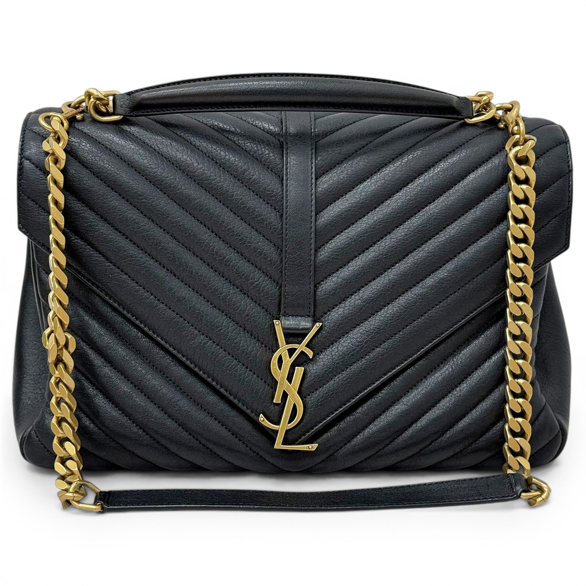 Collége monogramme leather handbag