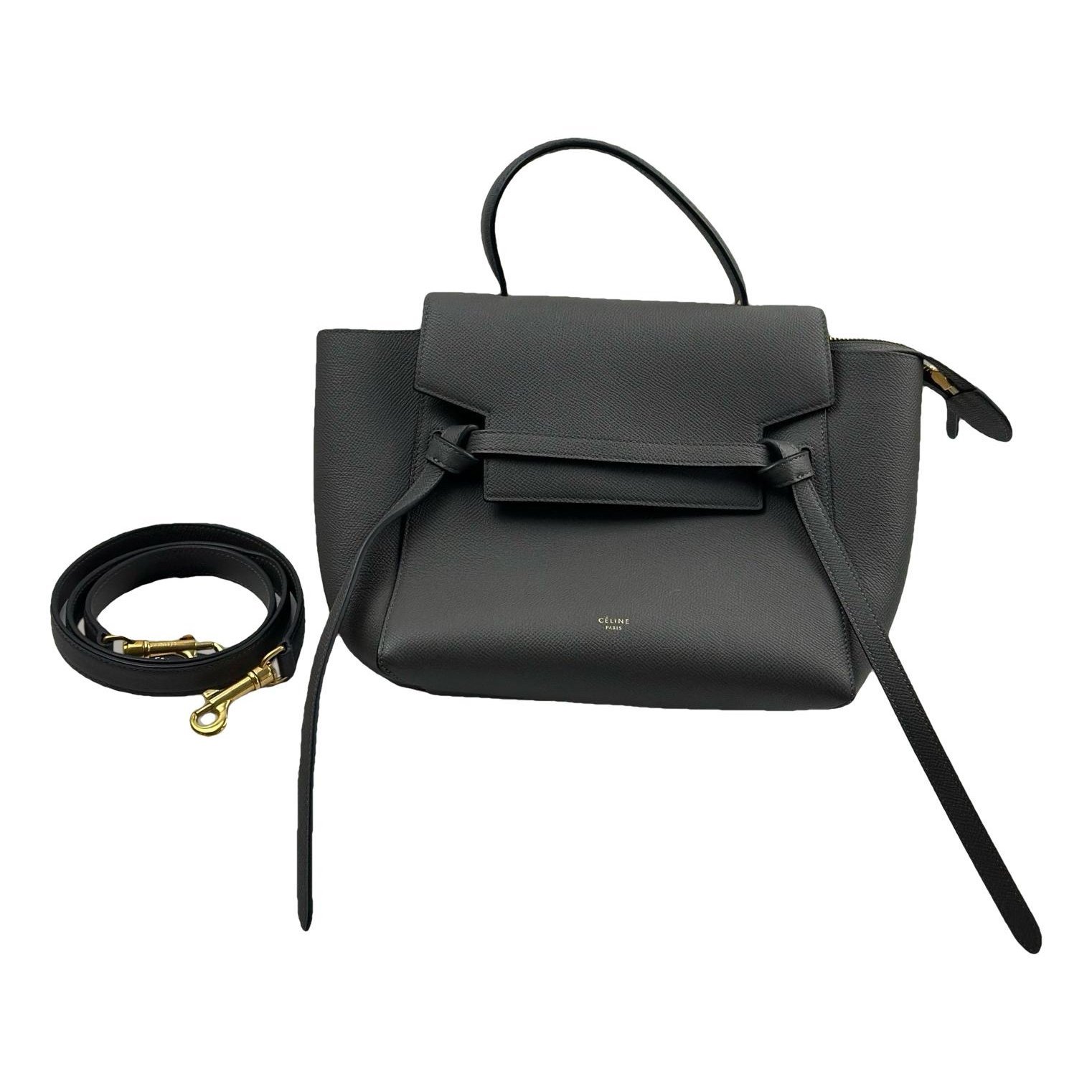 Belt leather handbag