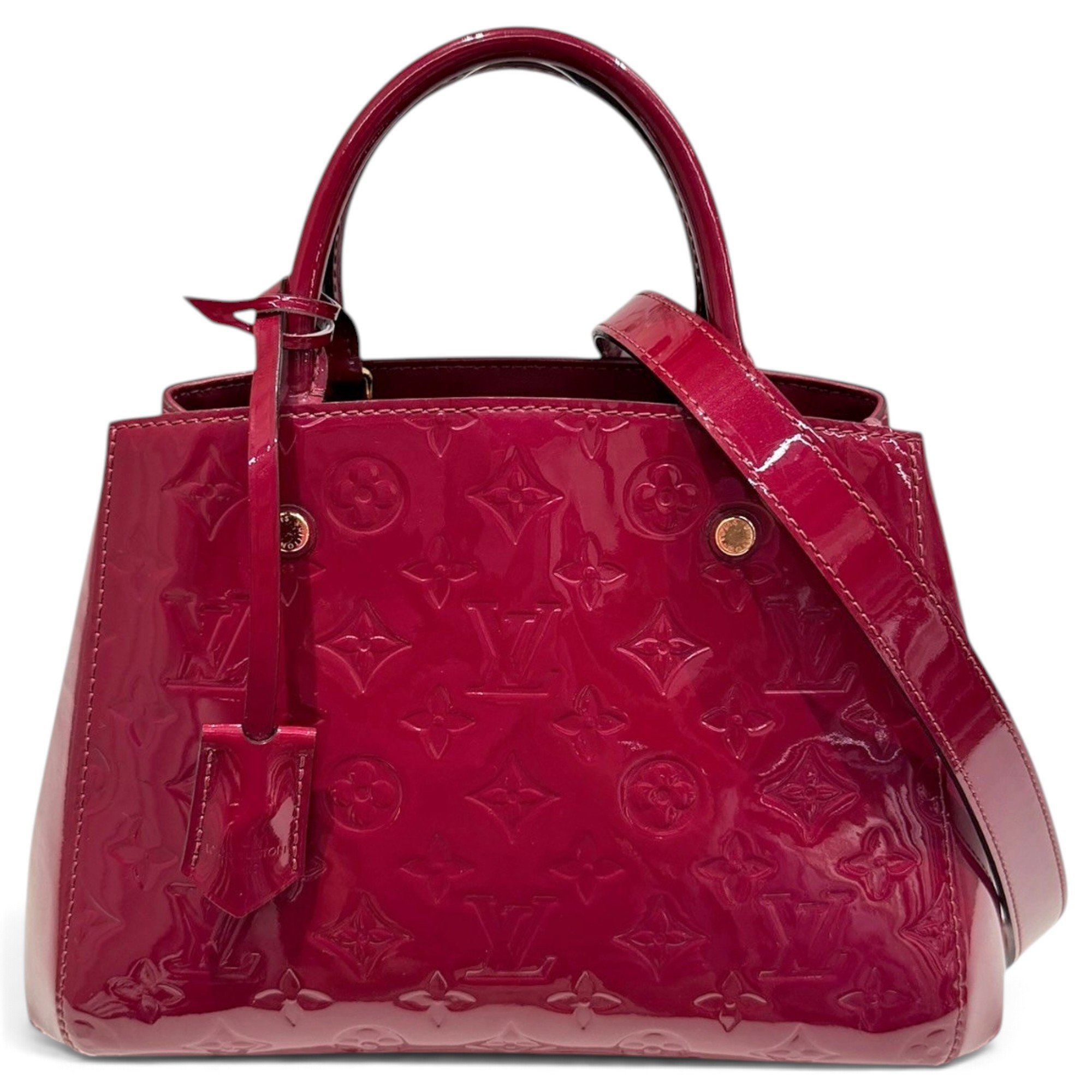 Montaigne patent leather handbag