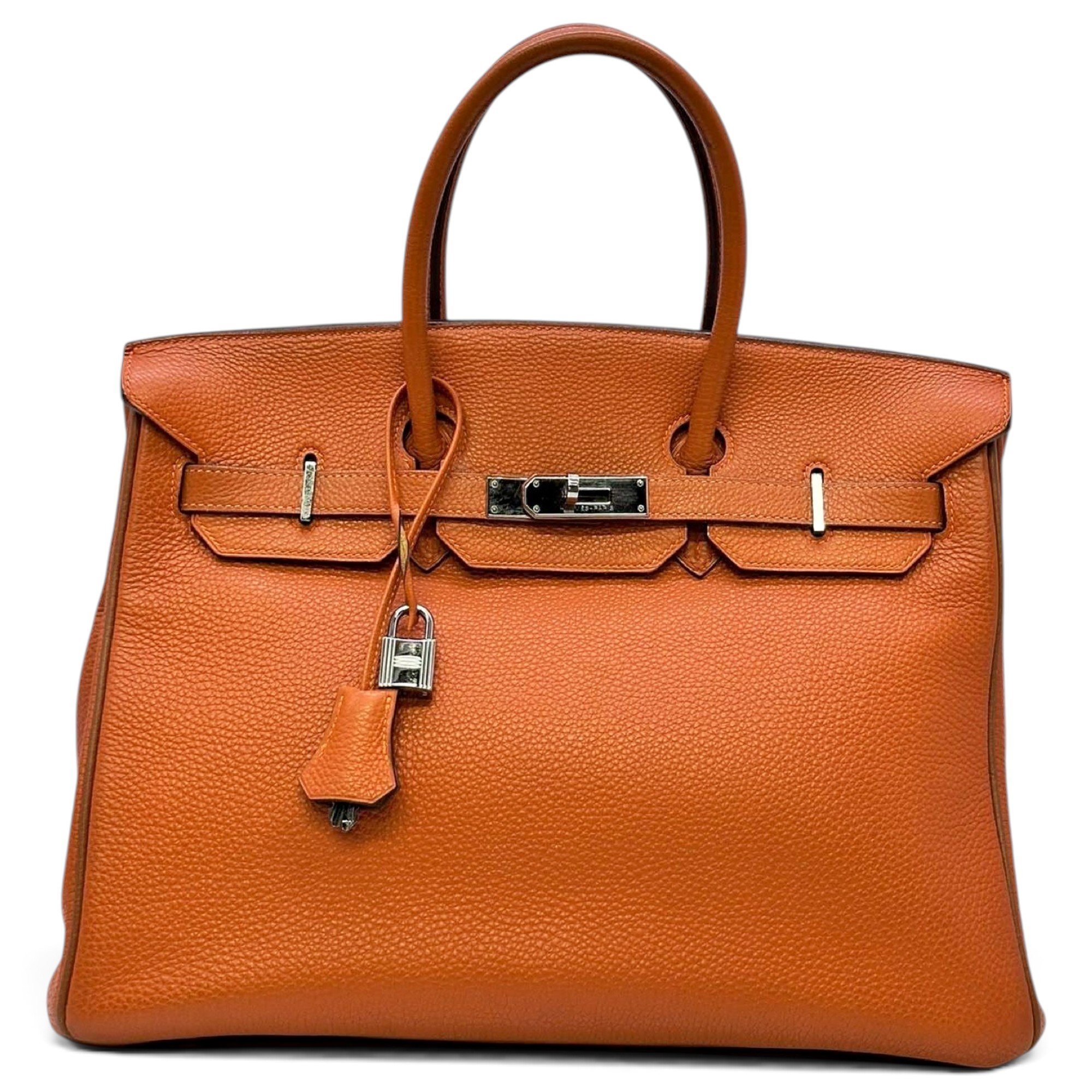 Birkin 35 leather handbag